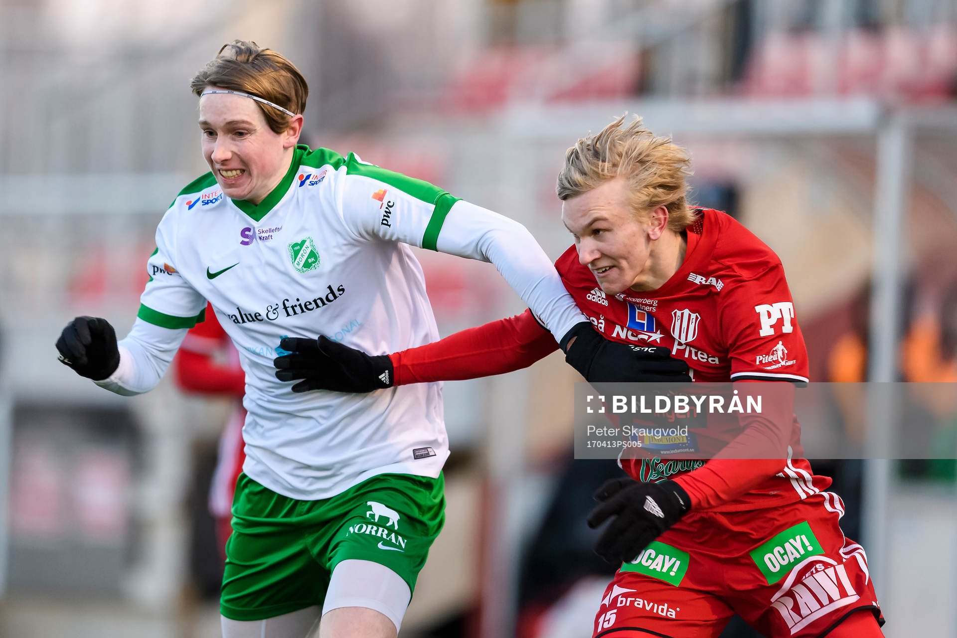 Moröns Filip Forsgren och Piteås Johannes Lidström