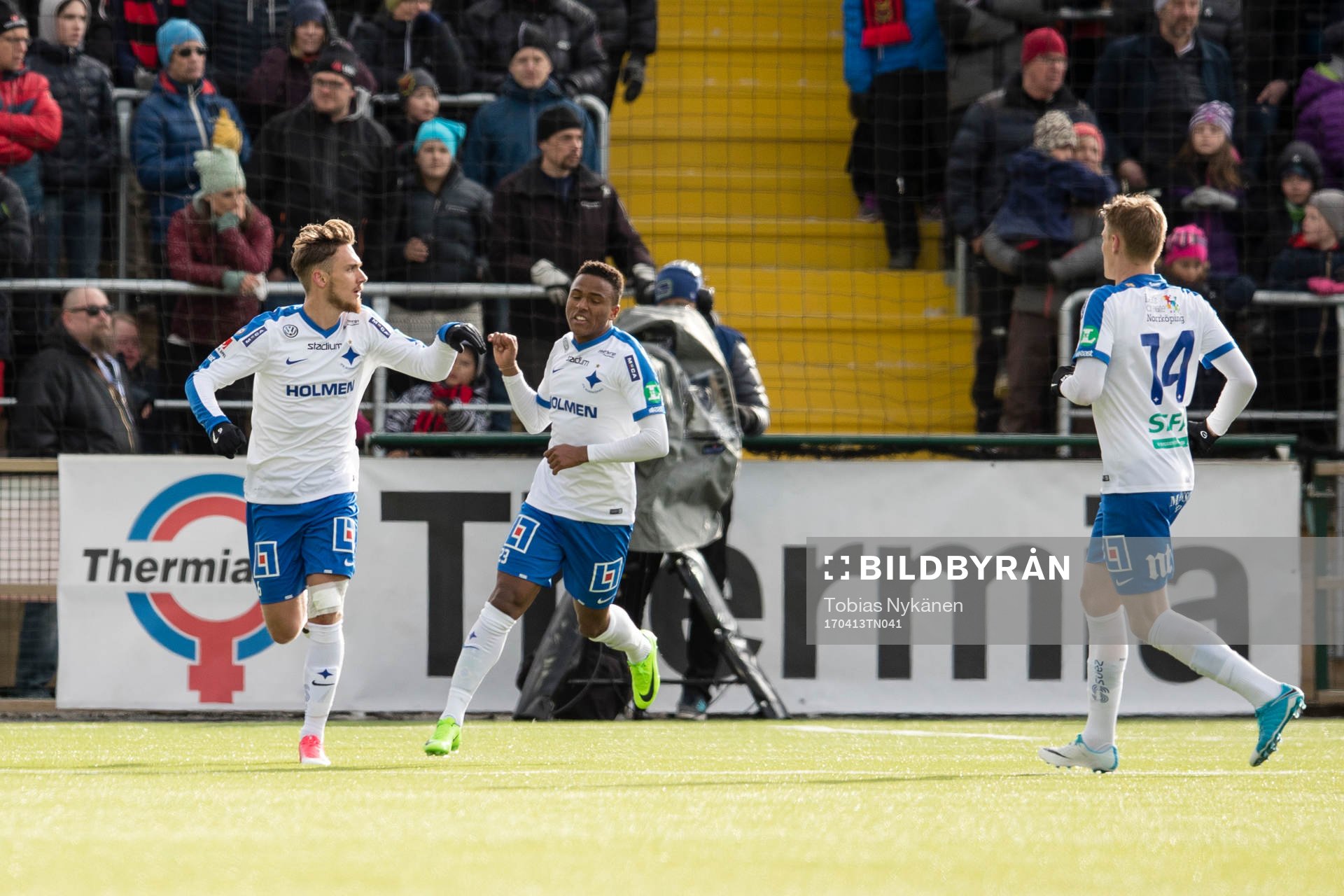 Norrköpings Linus Wahlqvist jublar