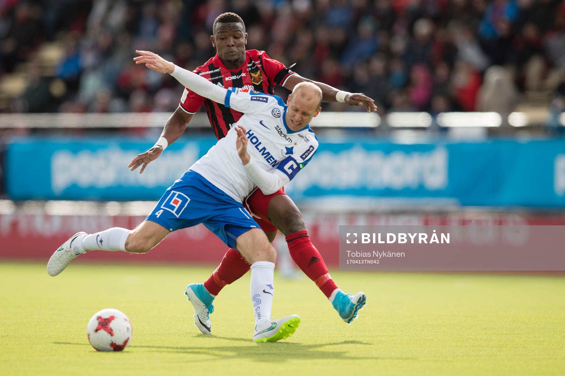 Norrköpings Andreas Johansson mot Östersunds Alhaji Gero
