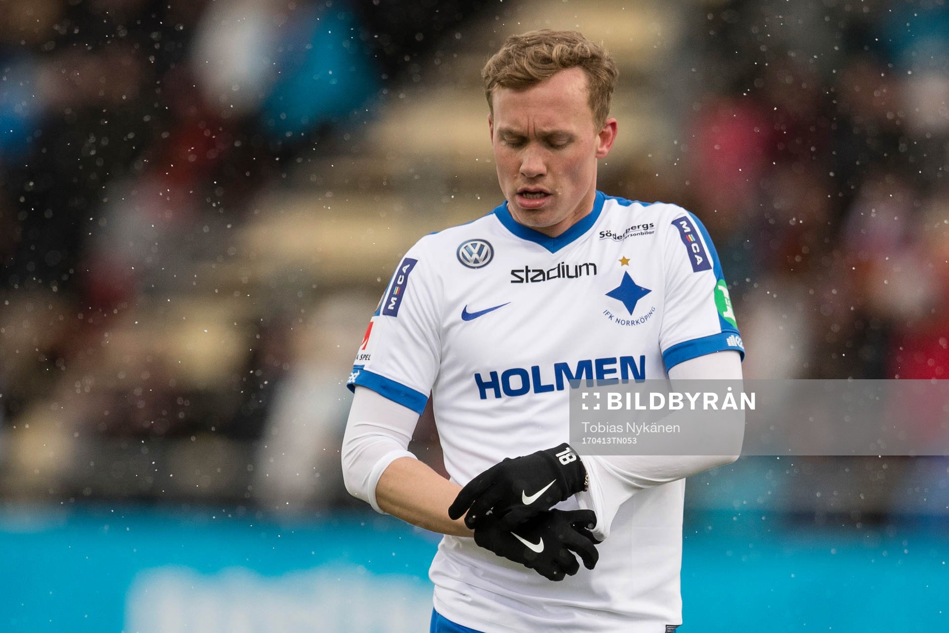 Norrköpings Gudmundur Thorarinsson deppar
