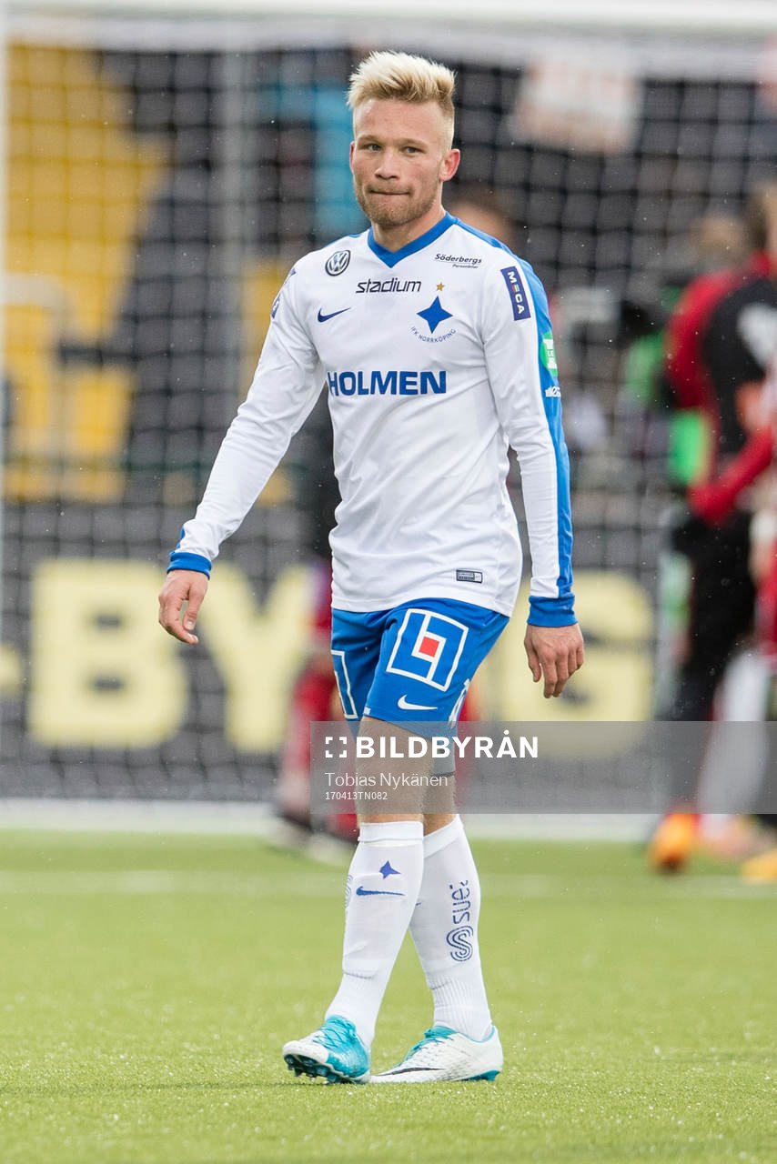 Norrköpings Nicklas Bärkroth deppar
