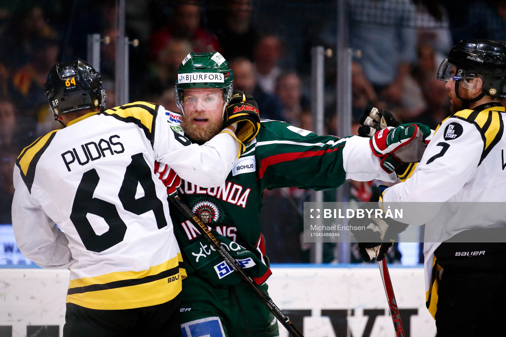 Brynäs Jonathan Pudas och Ponthus Westerholm