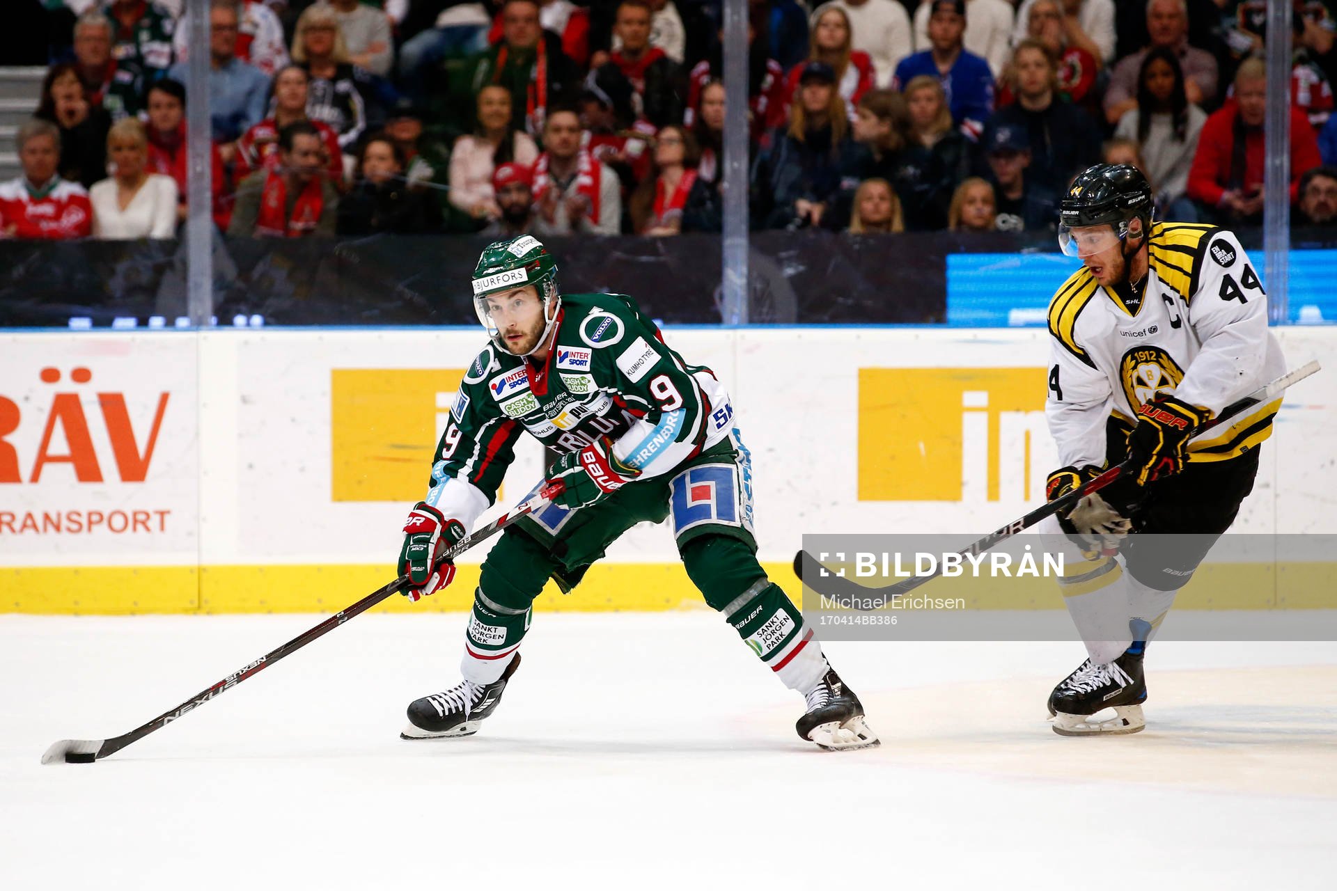 Frölundas Casey Wellman och Brynäs Jacob Blomqvist