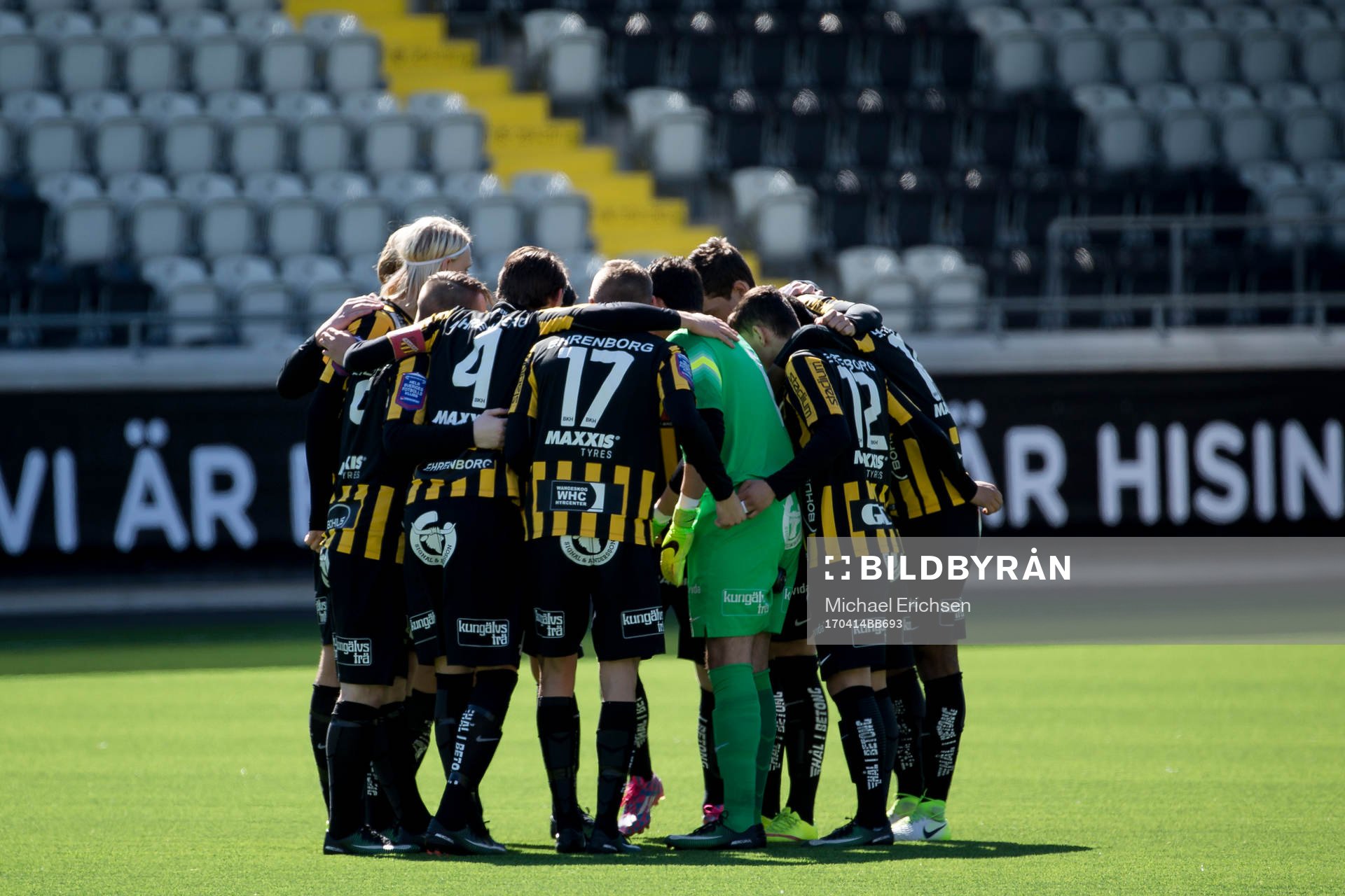 Häcken samlade innan fotbollsmatchen i U19 Allsvenskan