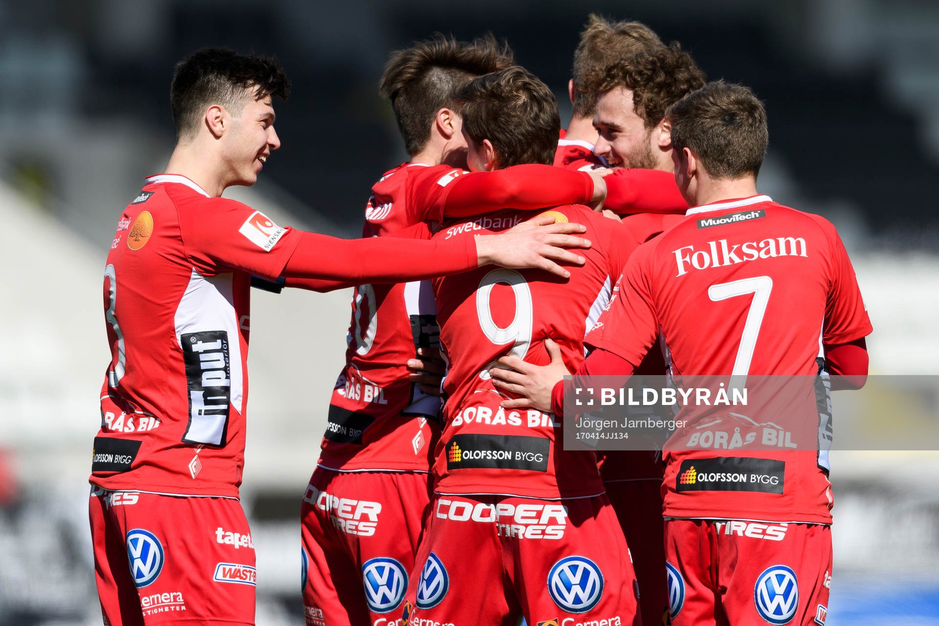 Elfsborgs spelare jublar vid mål