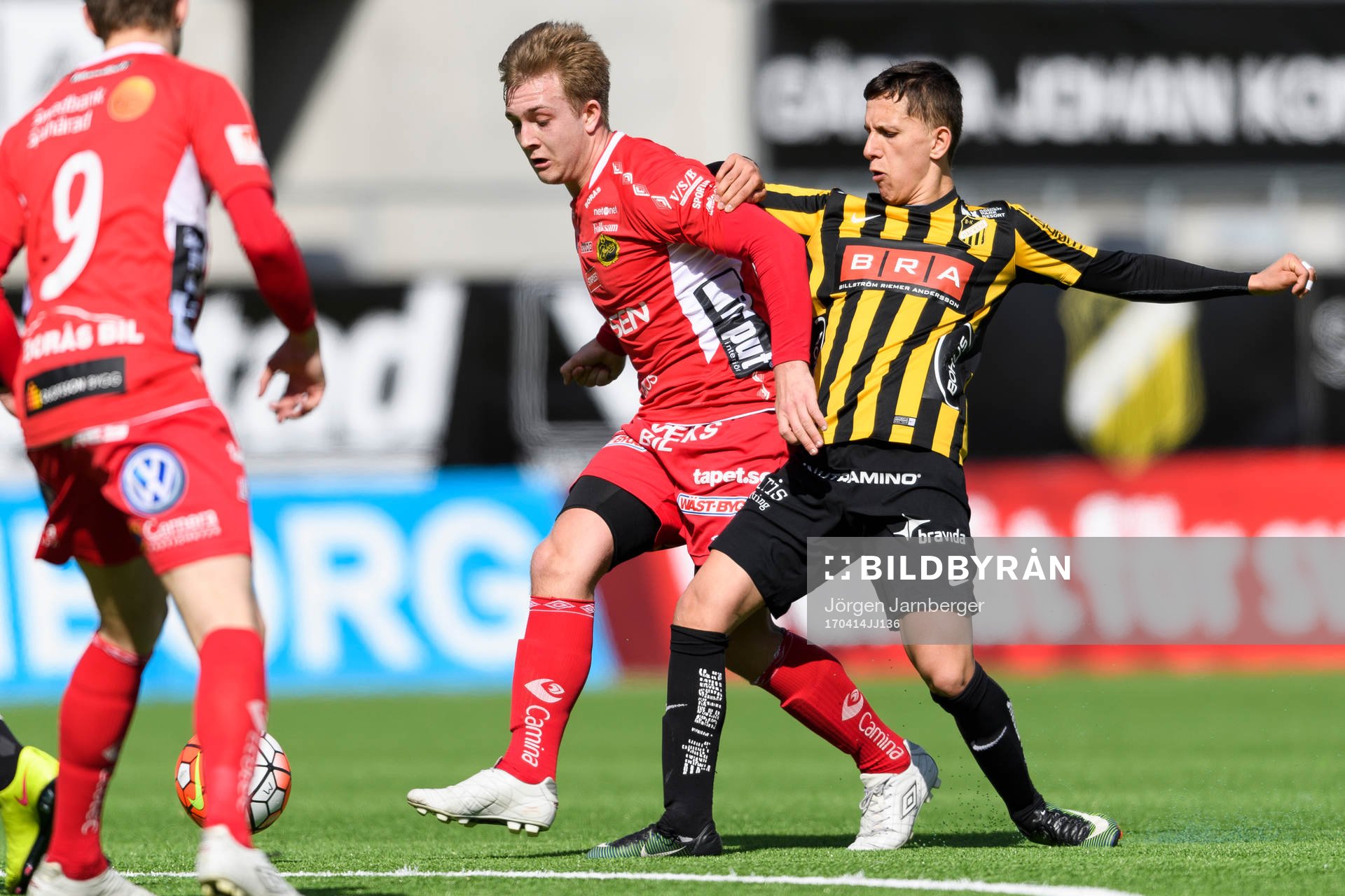 Elfsborgs Noel Jonsson och Häckens Emir Bosnic