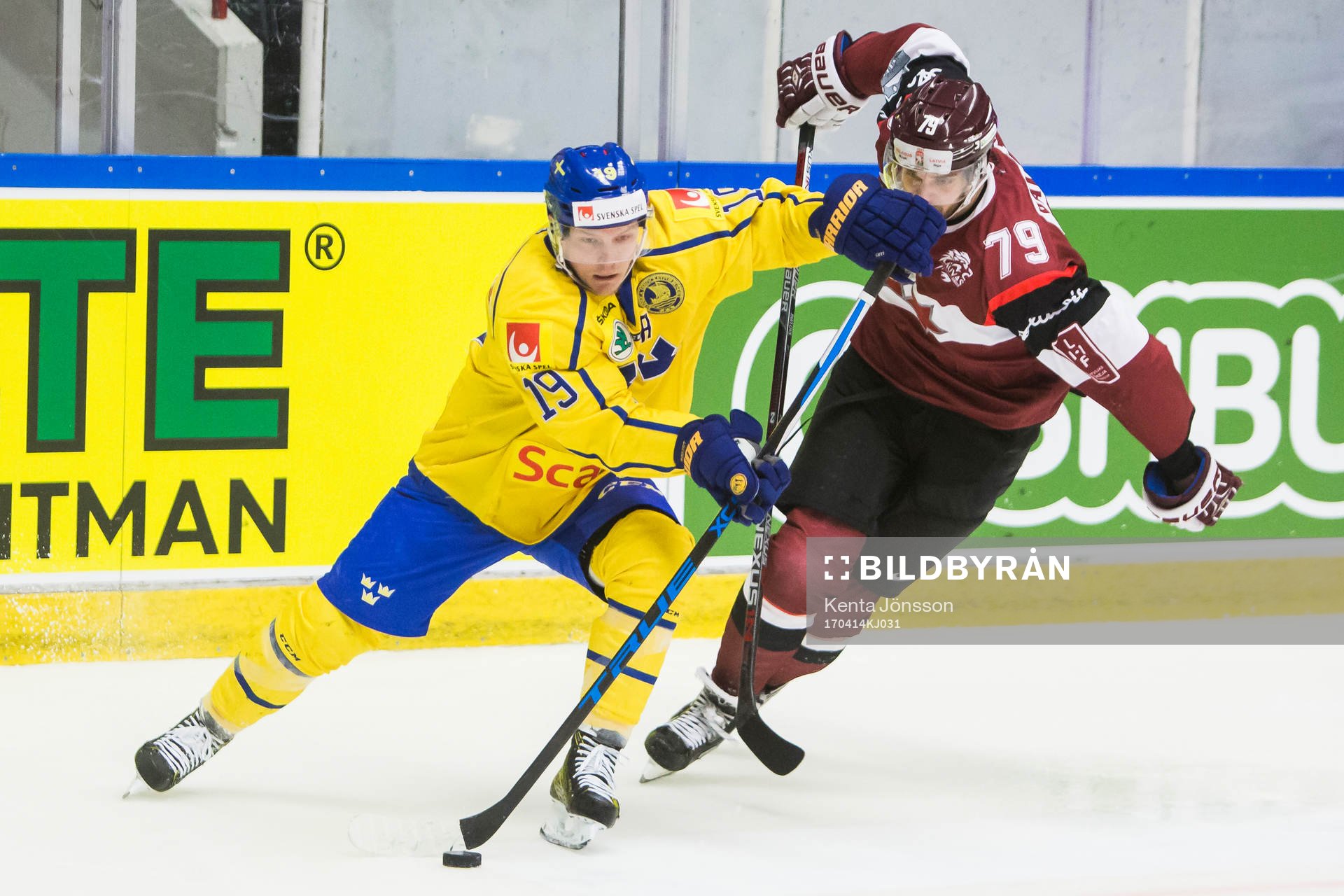 Sveriges Patrik Zackrisson och Lettlands Vitalijs Pavlovs