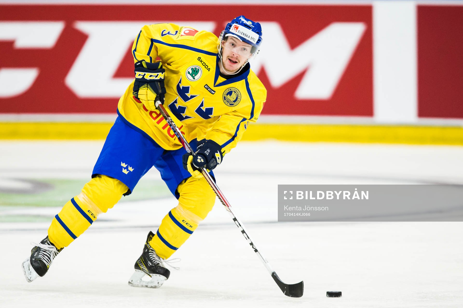Sveriges Niclas Burström i aktion