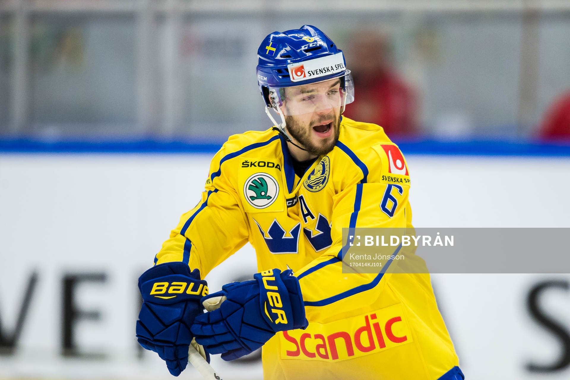 Sveriges Oscar Fantenberg reagerar