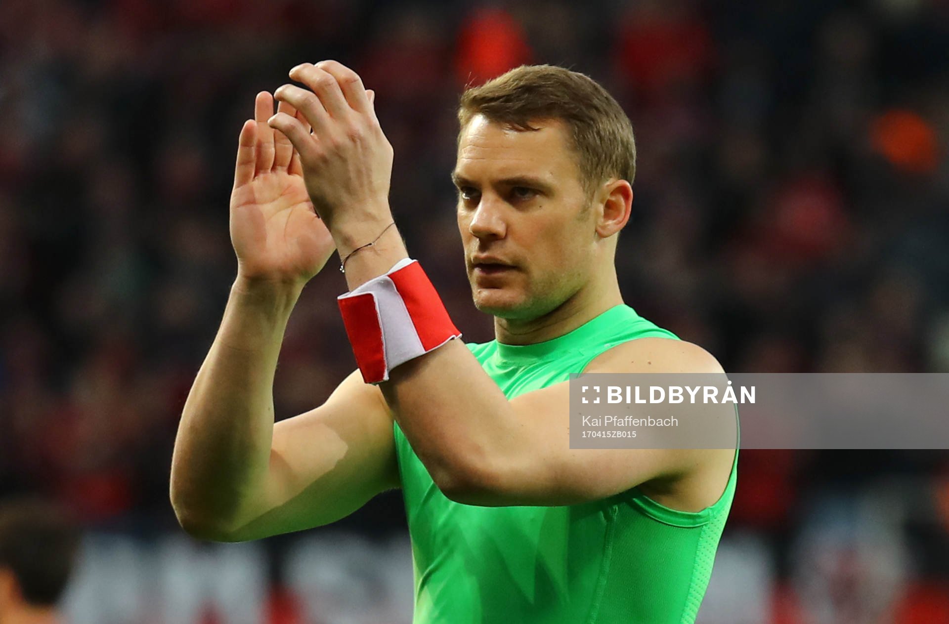 Soccer Football - Bayer Leverkusen vs Bayern Munich - Bundesliga - BayArena, Leverkusen, Germany - 15/4/17 Bayern Munich's Manuel Neuer after the match Reuters / Kai Pfaffenbach Livepic DFL RULES TO LIMIT THE ONLINE USAGE DURING MATCH TIME TO 15 PICTURES PER GAME. IMAGE SEQUENCES TO SIMULATE VIDEO IS NOT ALLOWED AT ANY TIME. FOR FURTHER QUERIES PLEASE CONTACT DFL DIRECTLY AT + 49 69 650050
