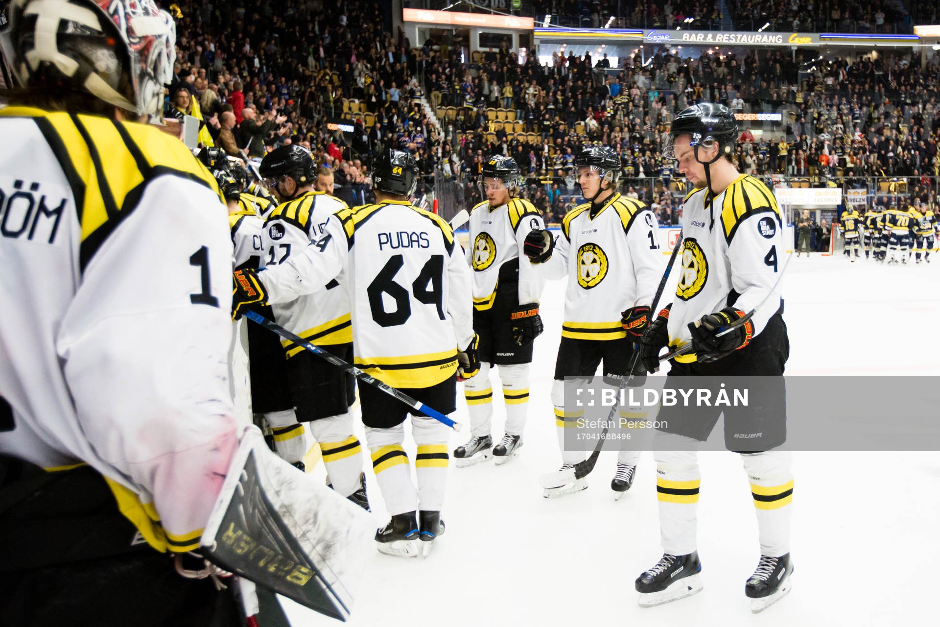 Brynäs Jonathan Pudas och Brynäs Marcus Ersson lämnar
