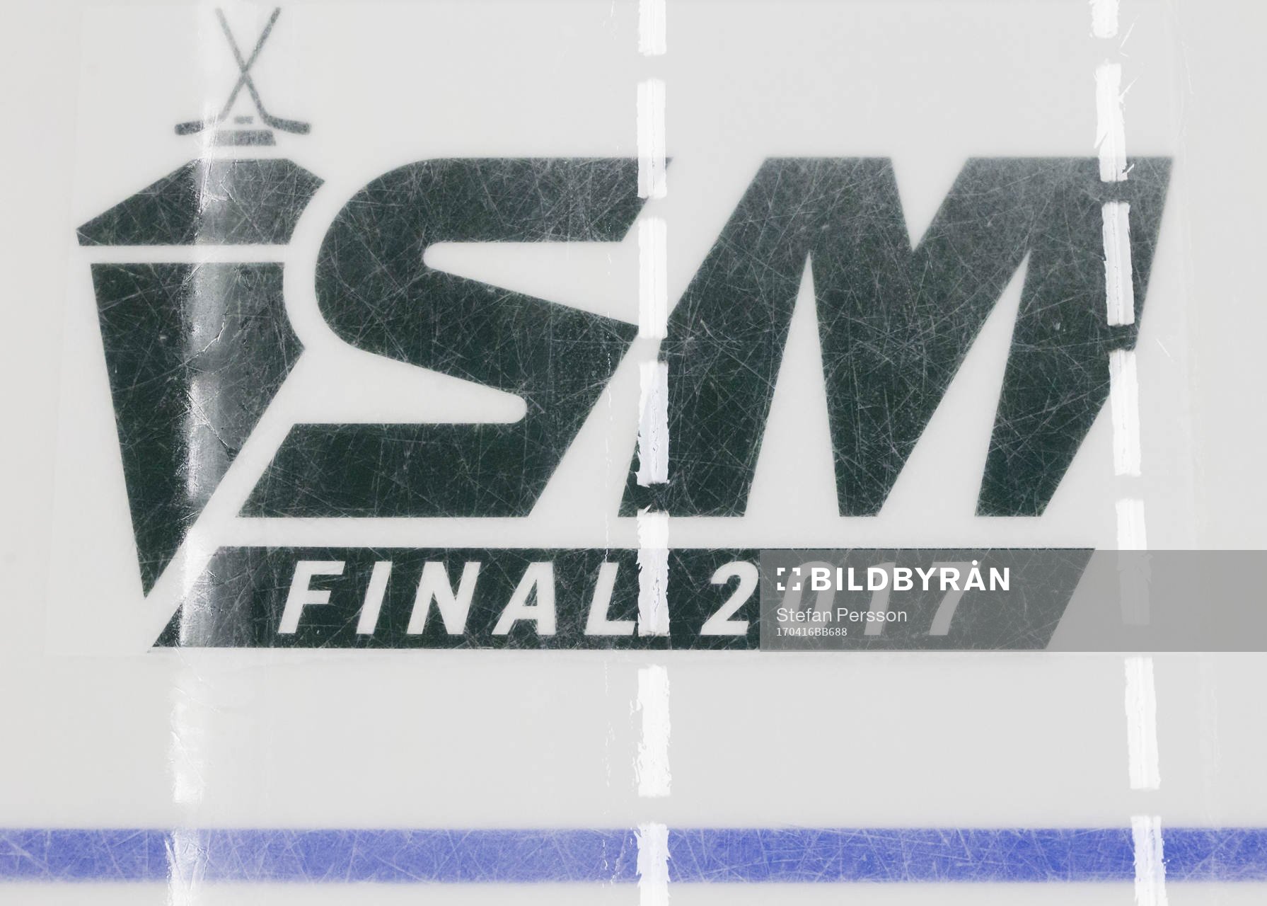 Ett SM-final-märke på isen