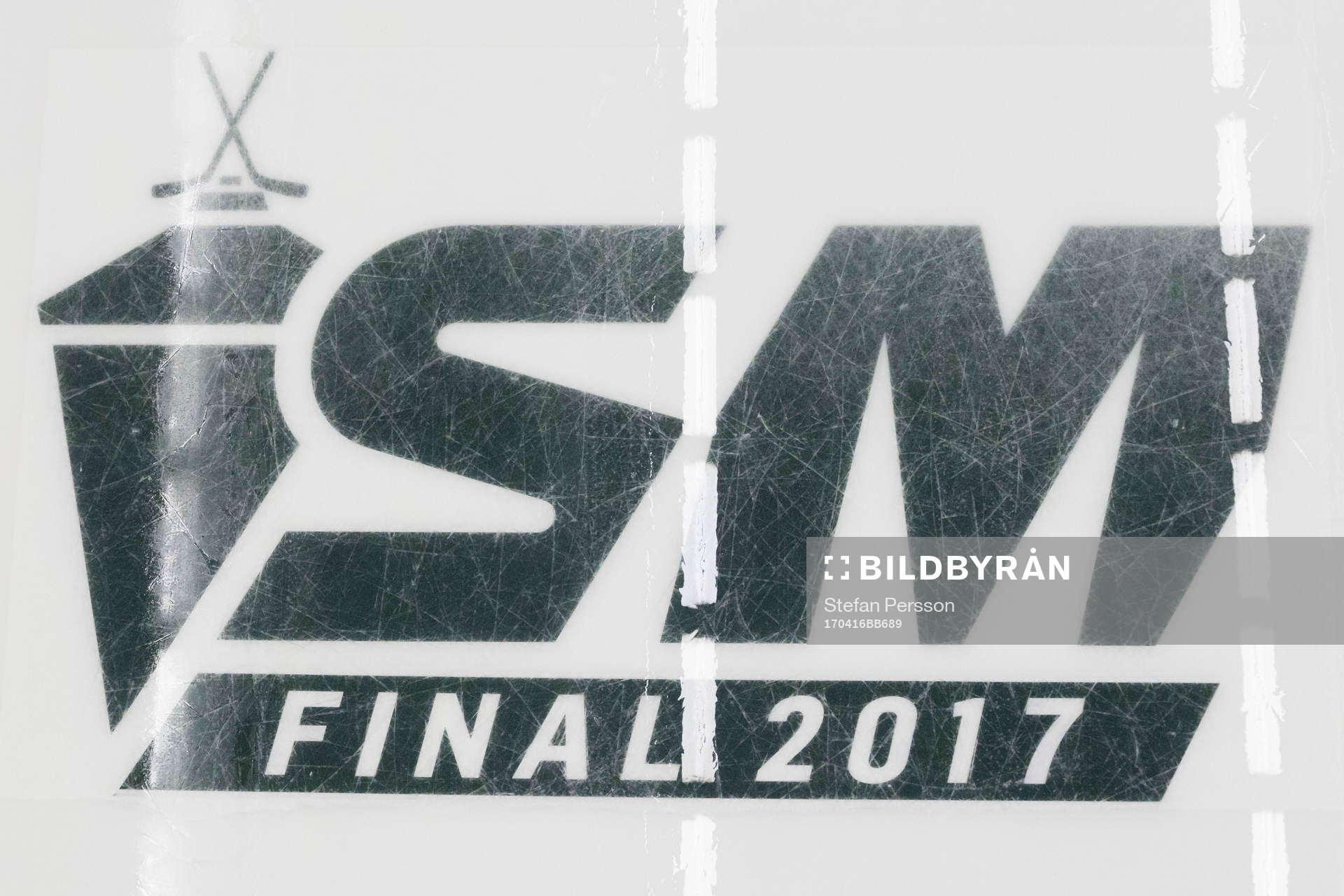 Ett SM-final-märke på isen