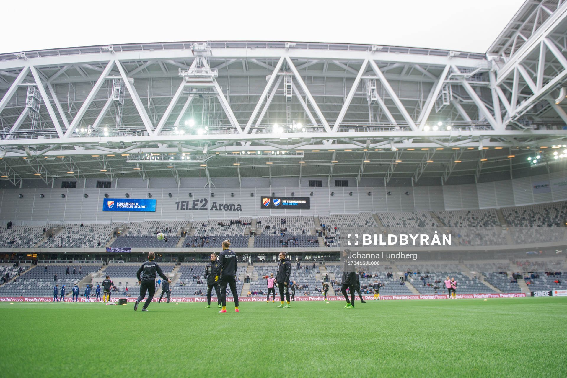 Elfsborgs spelare värmer upp