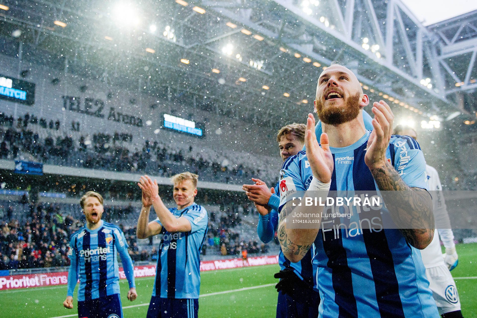 Djurgårdens Magnus Eriksson jublar