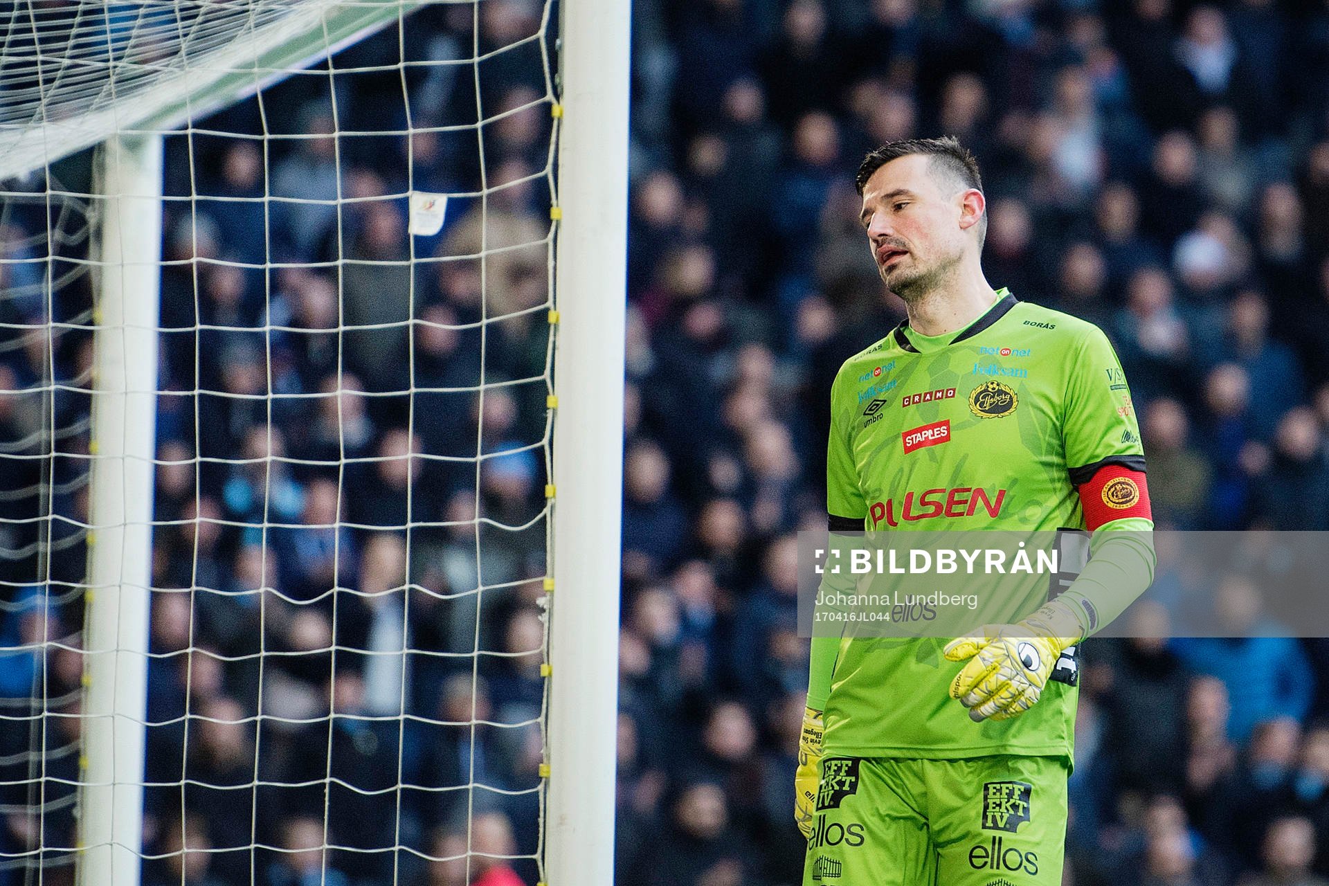 Elfsborgs målvakt Kevin Stuhr Ellegaard deppar