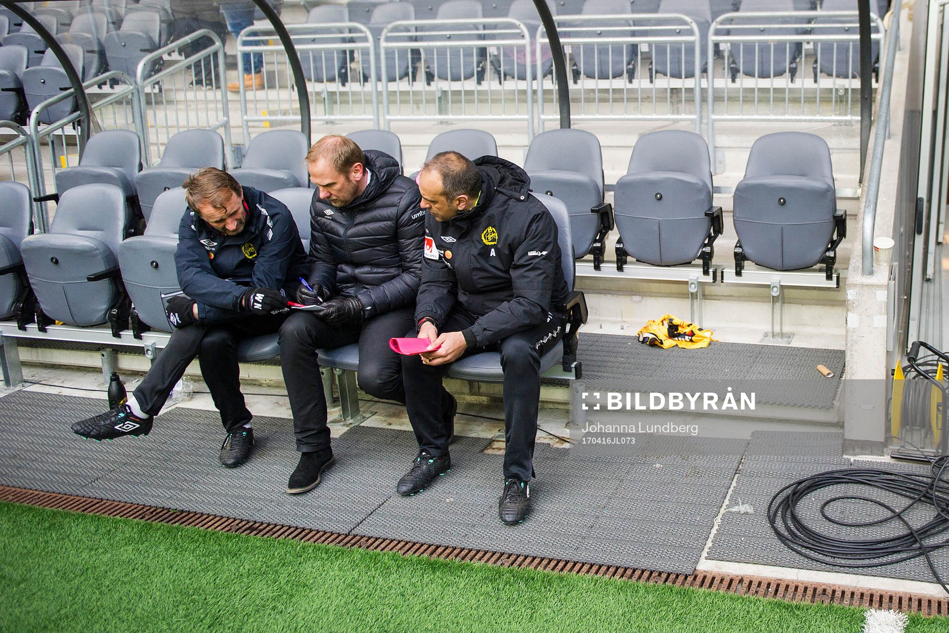 Elfsborgs manager Magnus Haglund och tränare Jan Mian
