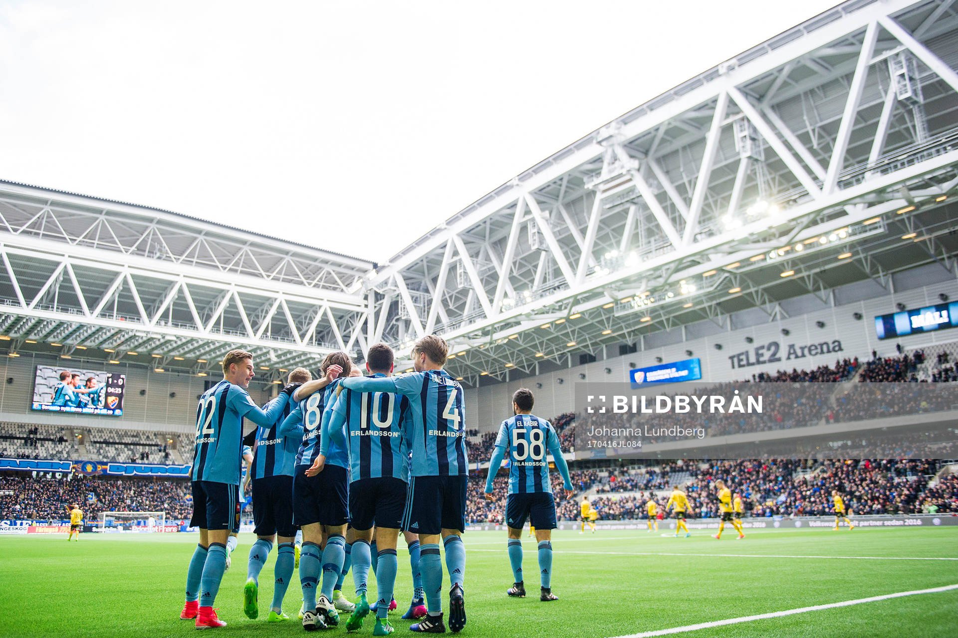 Djurgårdens spelare jublar