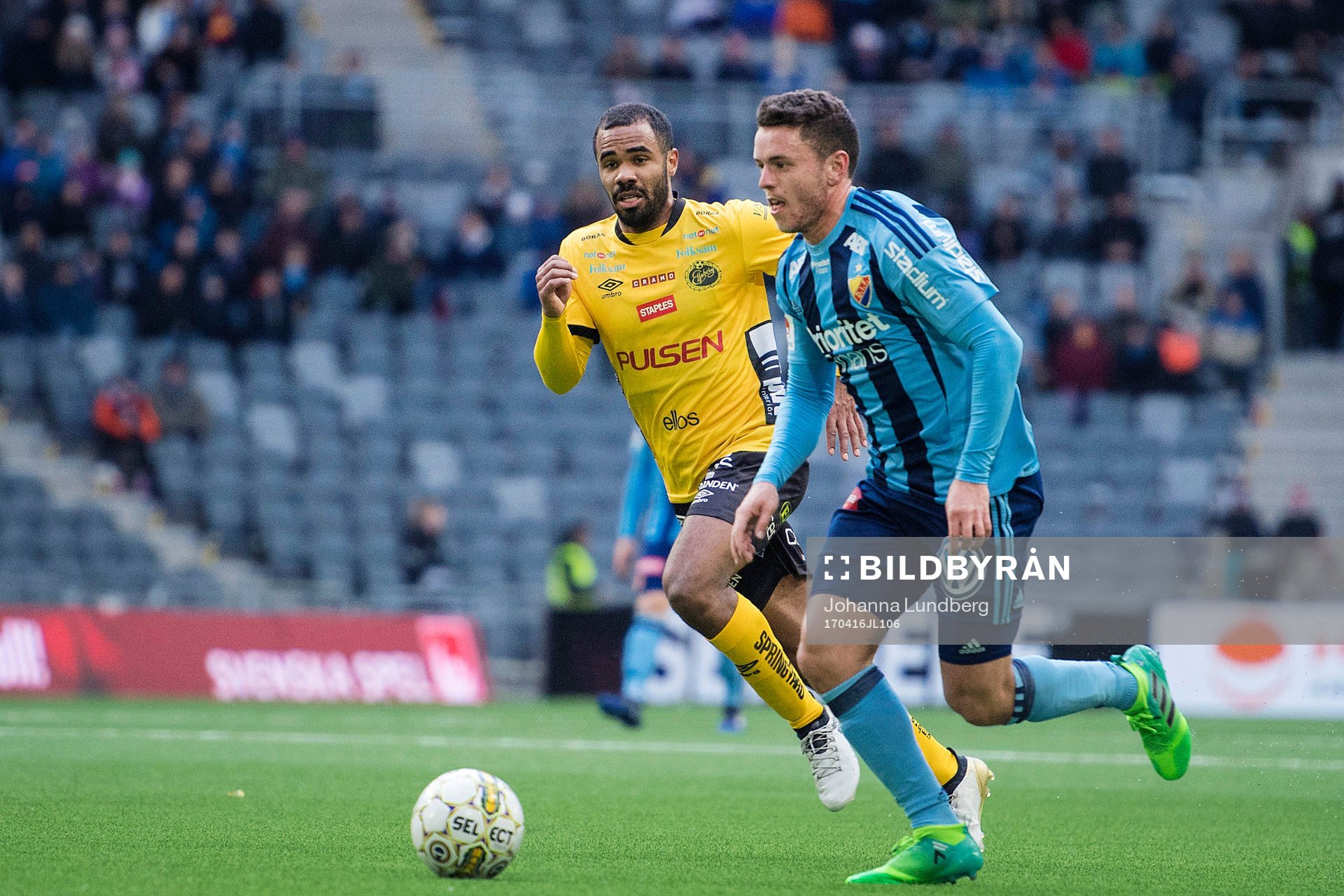 Elfsborgs Issam Jebali och Djurgårdens Kerim Mrabti