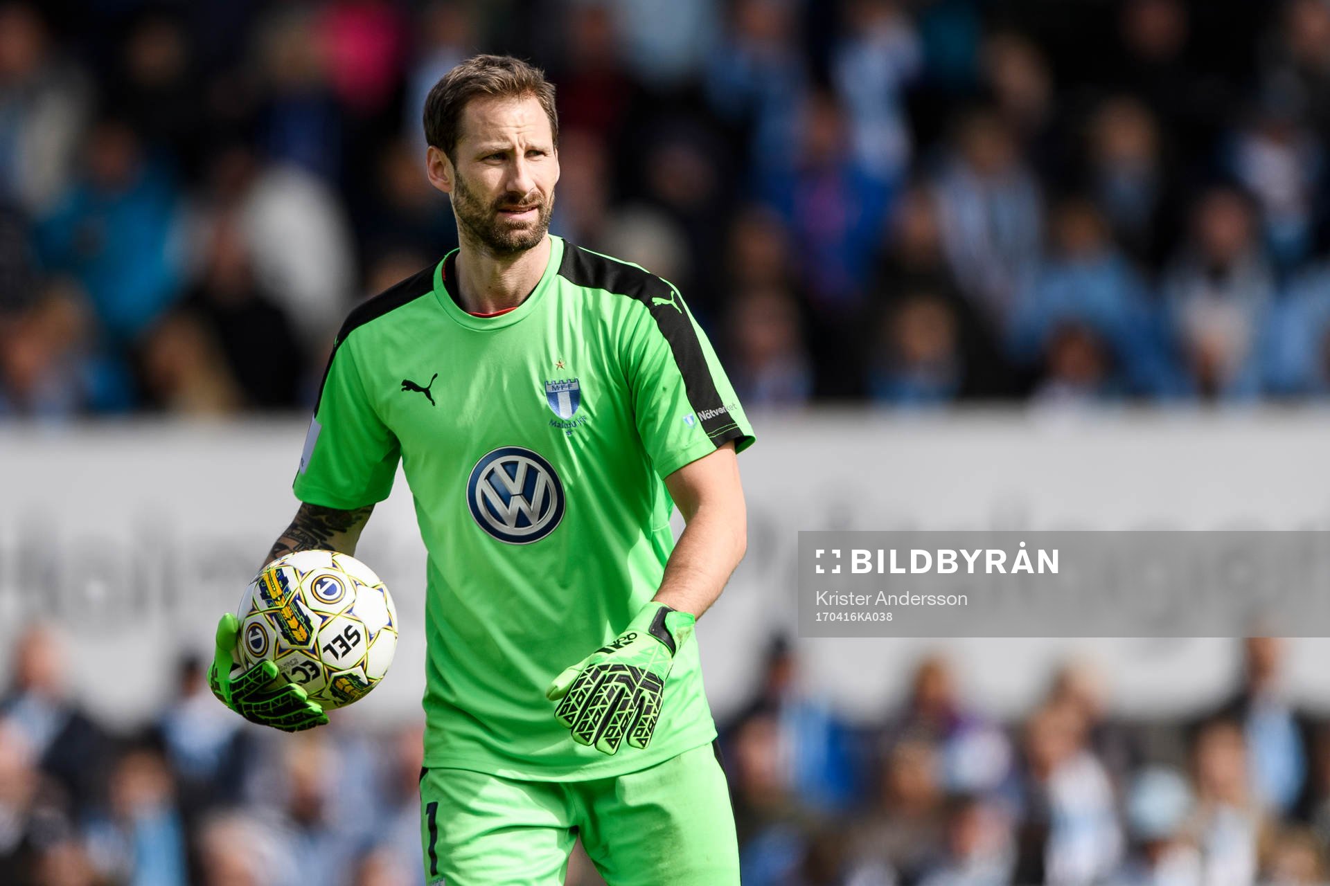 Malmö FFs målvakt Johan Wiland