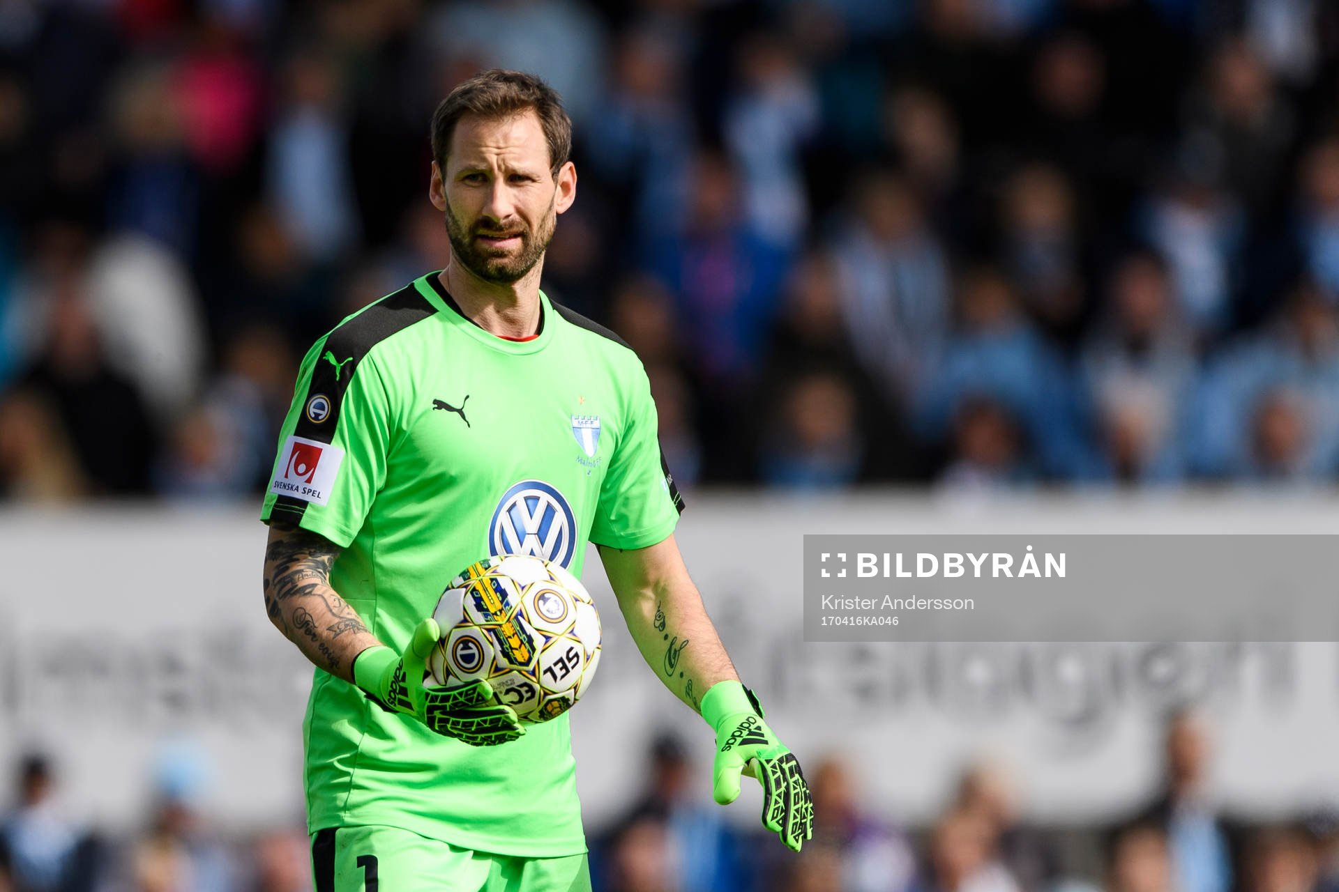 Malmö FFs målvakt Johan Wiland
