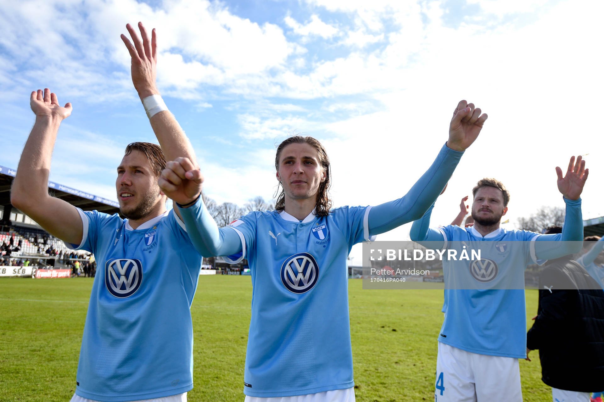Malmö FFs Anton Tinnerholm, Pawel Cibicki och Lasse