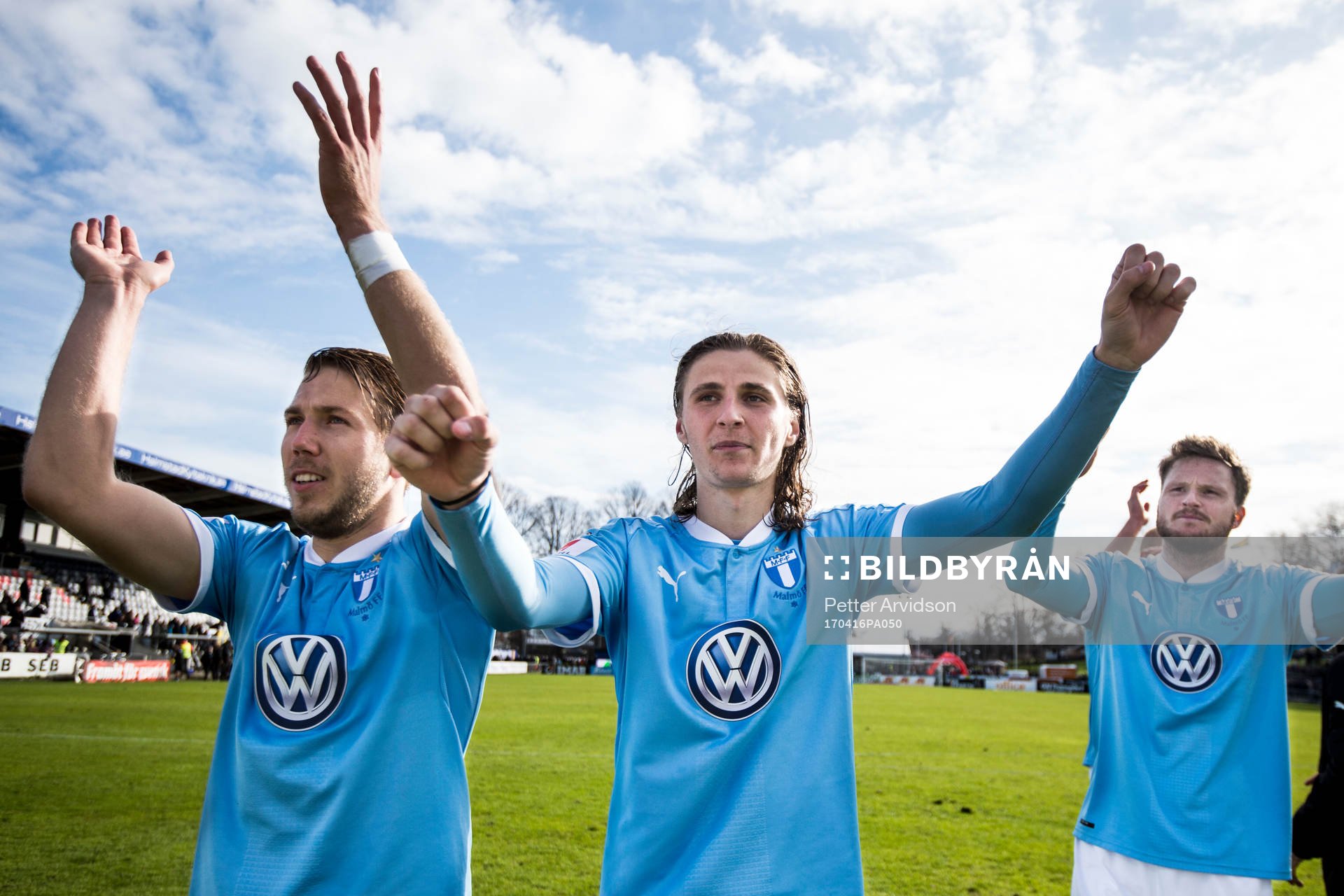 Malmö FFs Anton Tinnerholm och Pawel Cibicki jublar