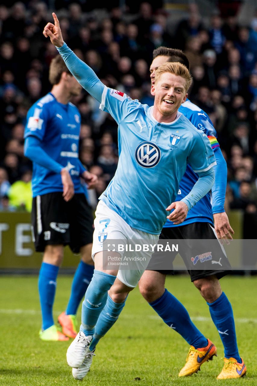 Malmö FFs Anders Christiansen jublar