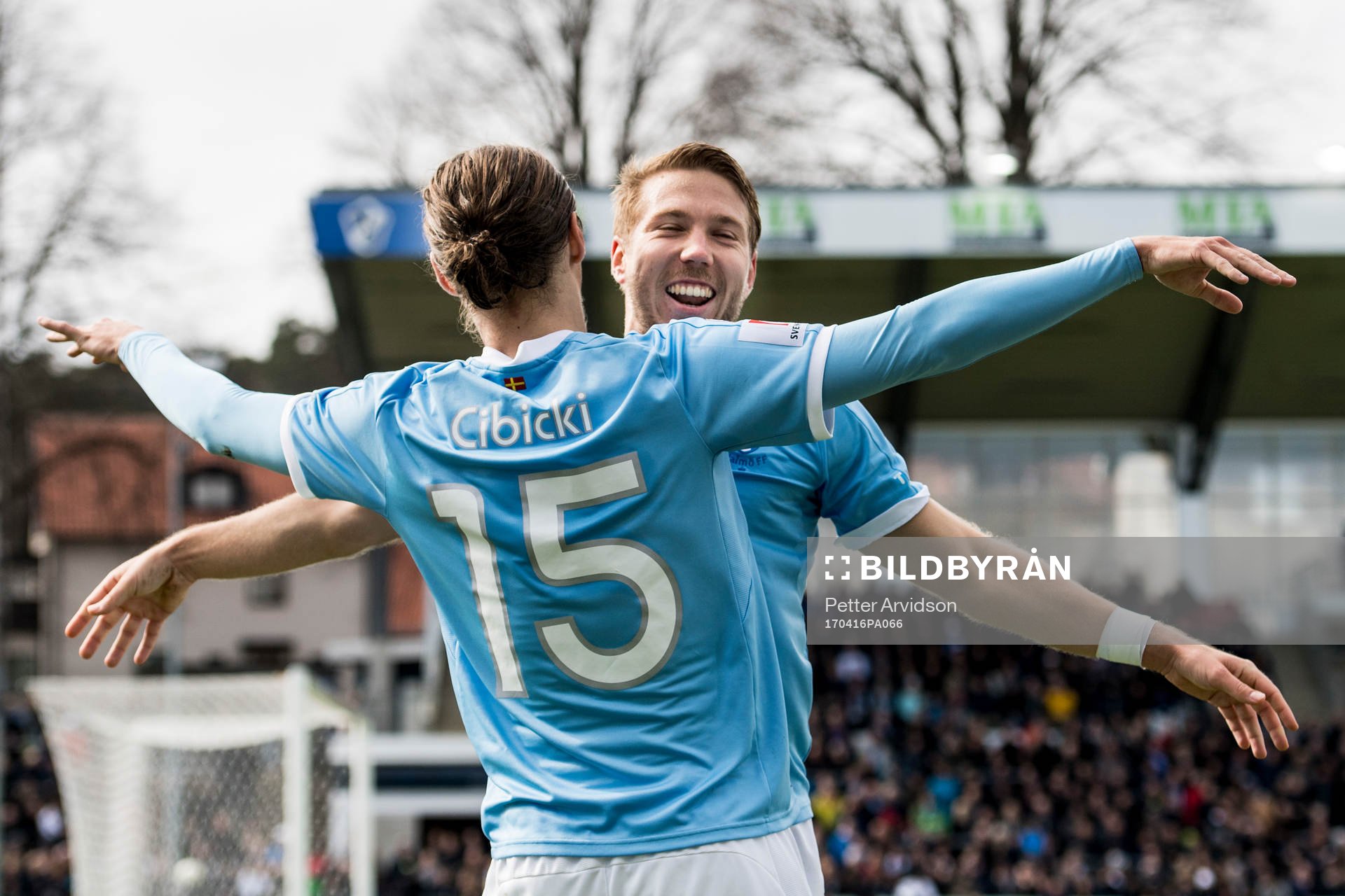 Malmö FFs Pawel Cibicki jublar