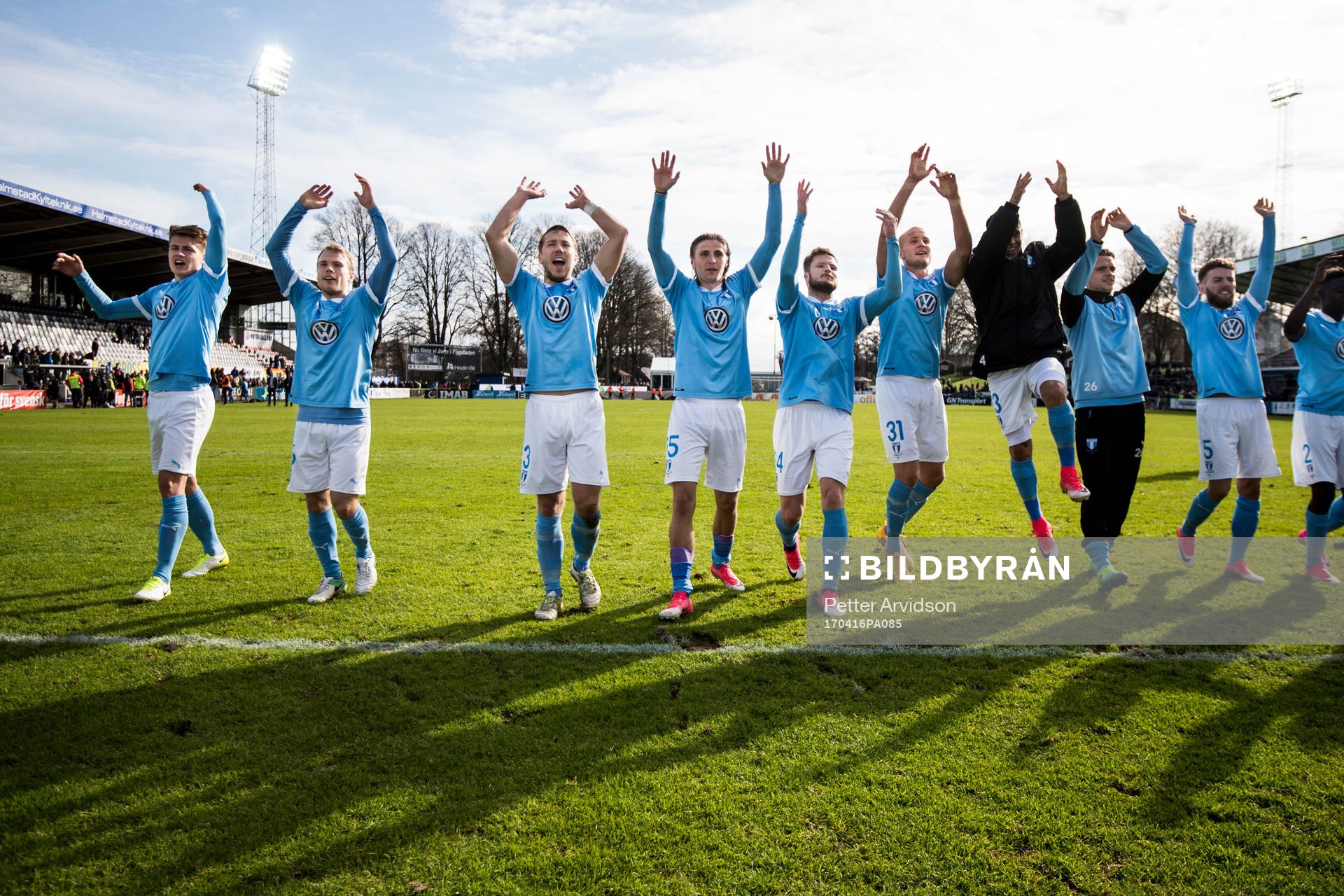Malmö FFs spelare jublar