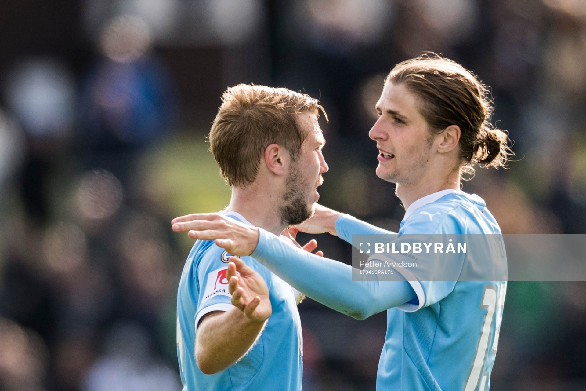 Malmö FFs Pawel Cibicki och Anders Christiansen jublar