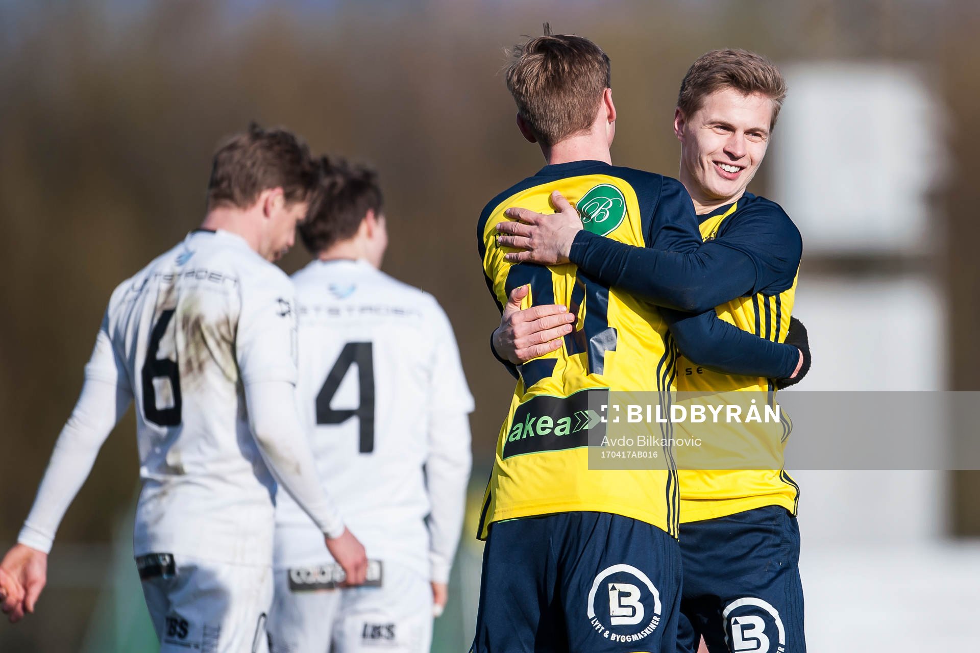 Ängelholms Edvin Nilsson och Elias Johansson jublar