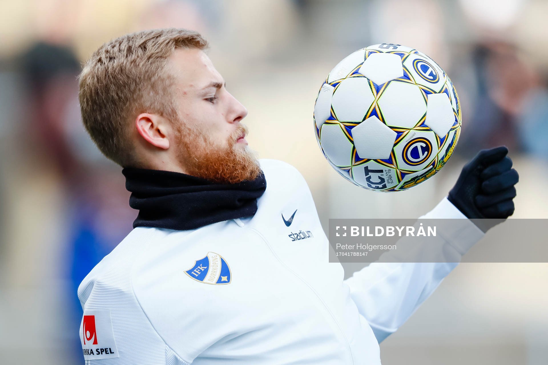 Norrköpings Filip Dagerstål före fotbollsmatchen i