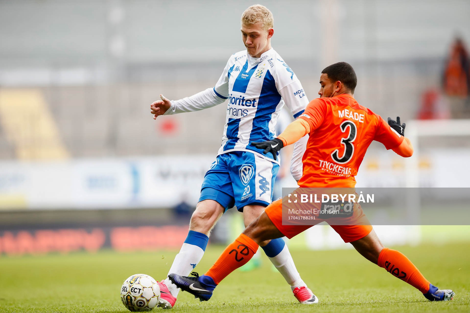 IFK Göteborgs Henrik Björdal och AFC Eskilstunas Jernade