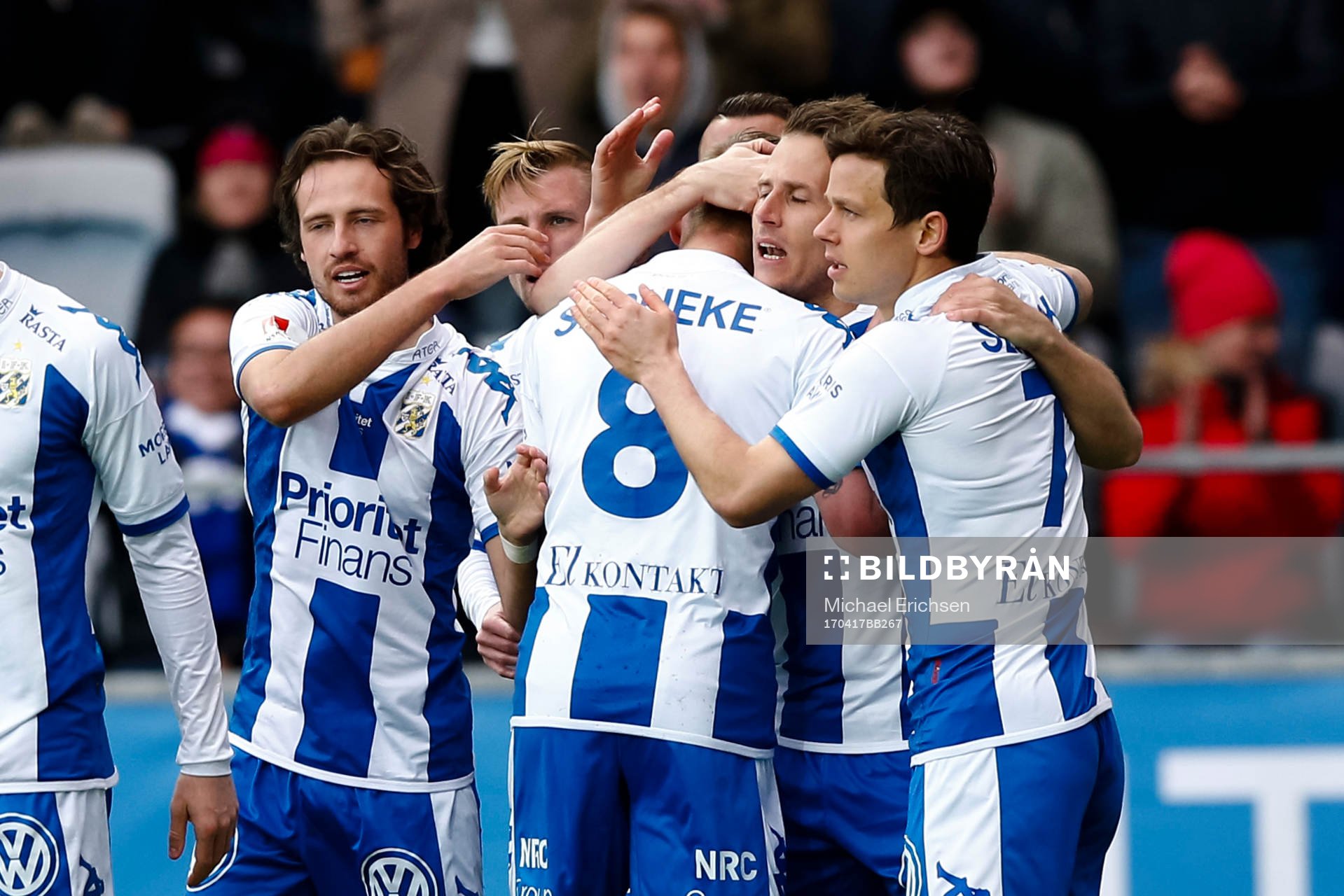 IFK Göteborgs spelare jublar
