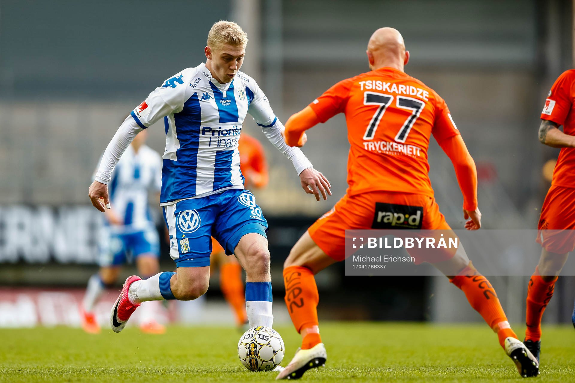 IFK Göteborgs Henrik Björdal och AFC Eskilstunas Zourab