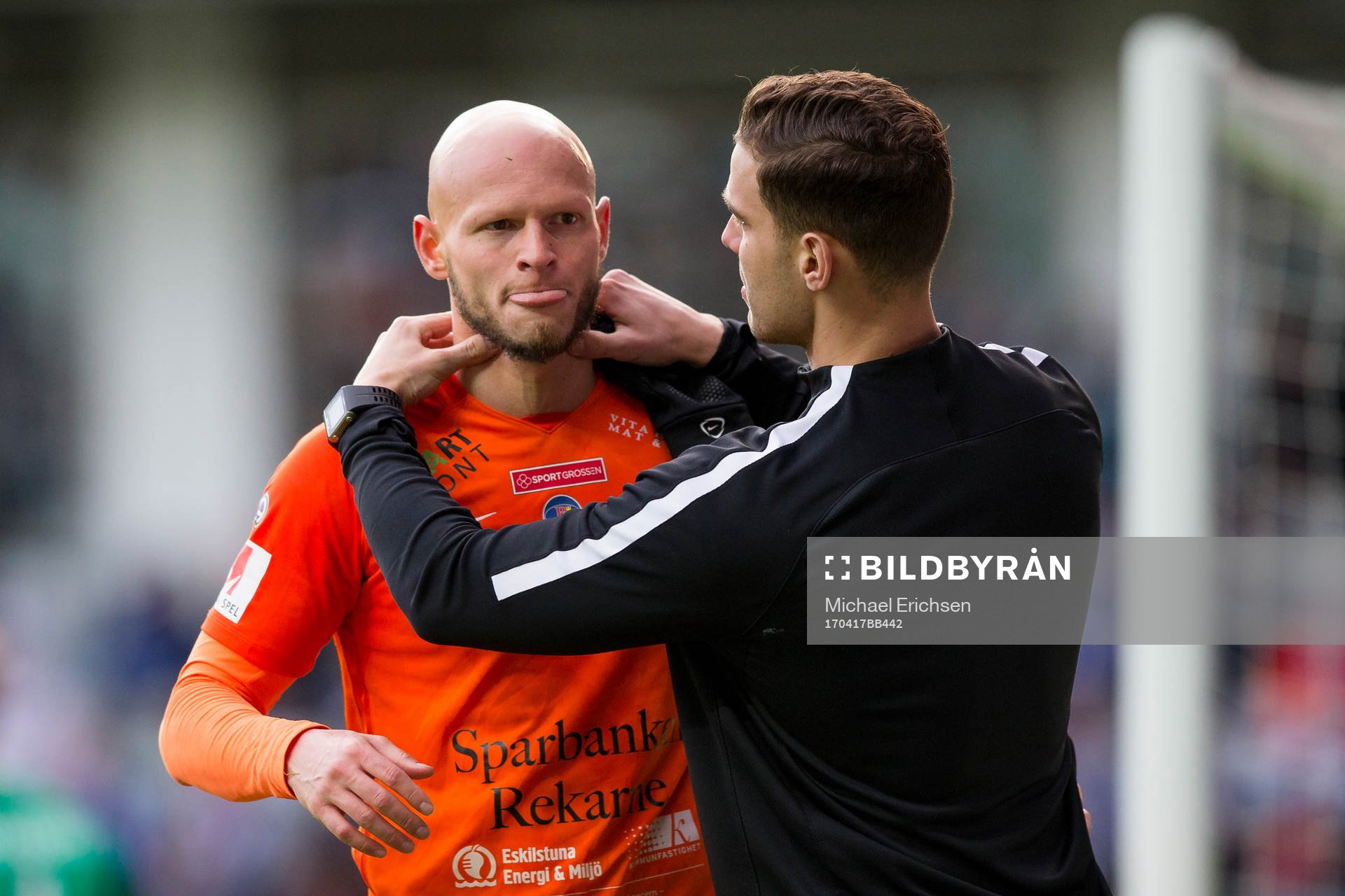 AFC Eskilstunas Zourab Tsisaridze får läkarvård