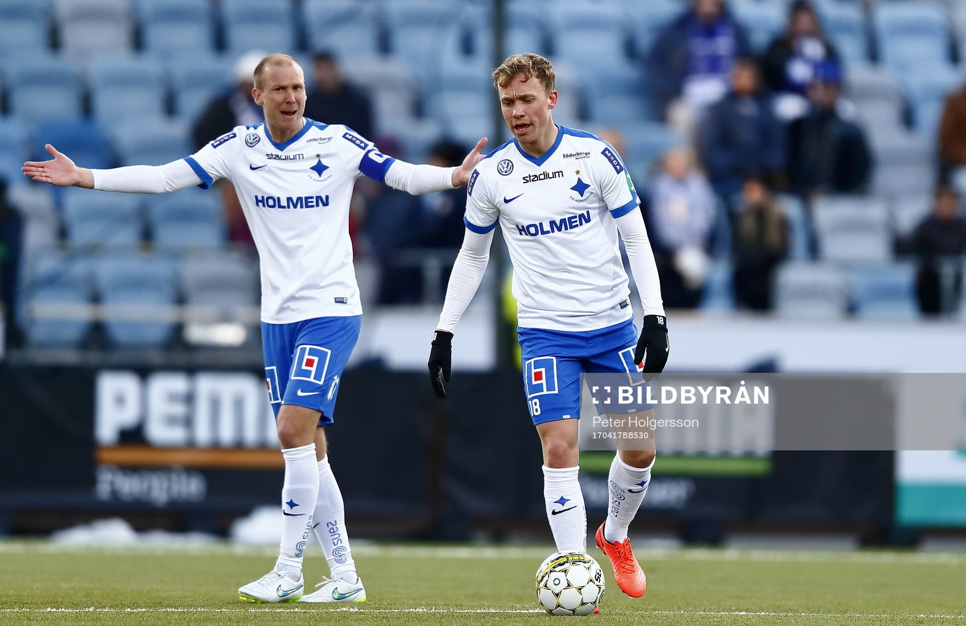 Norrköpings Andreas Johansson och Gudmundir Thorarinsson