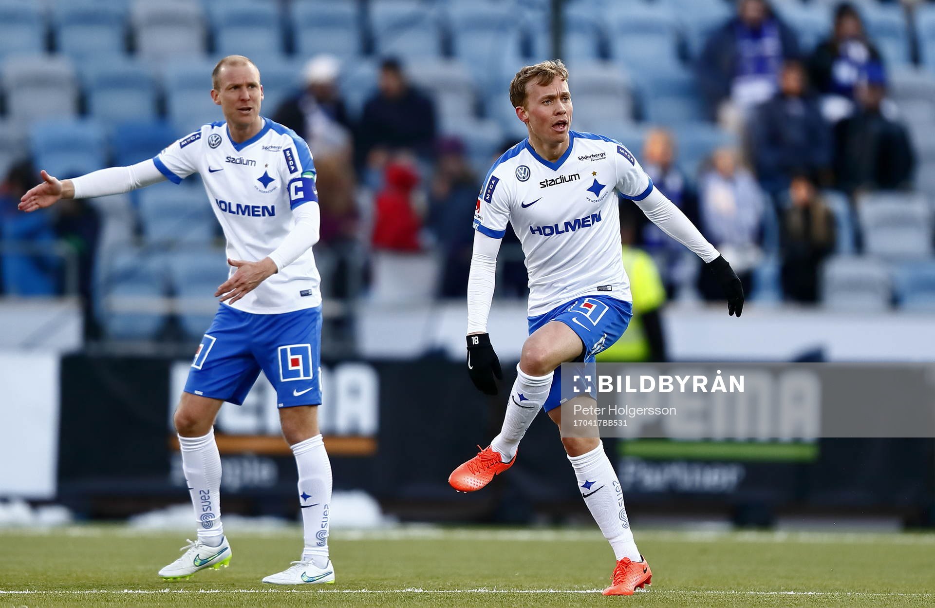 Norrköpings Andreas Johansson och Gudmundir Thorarinsson