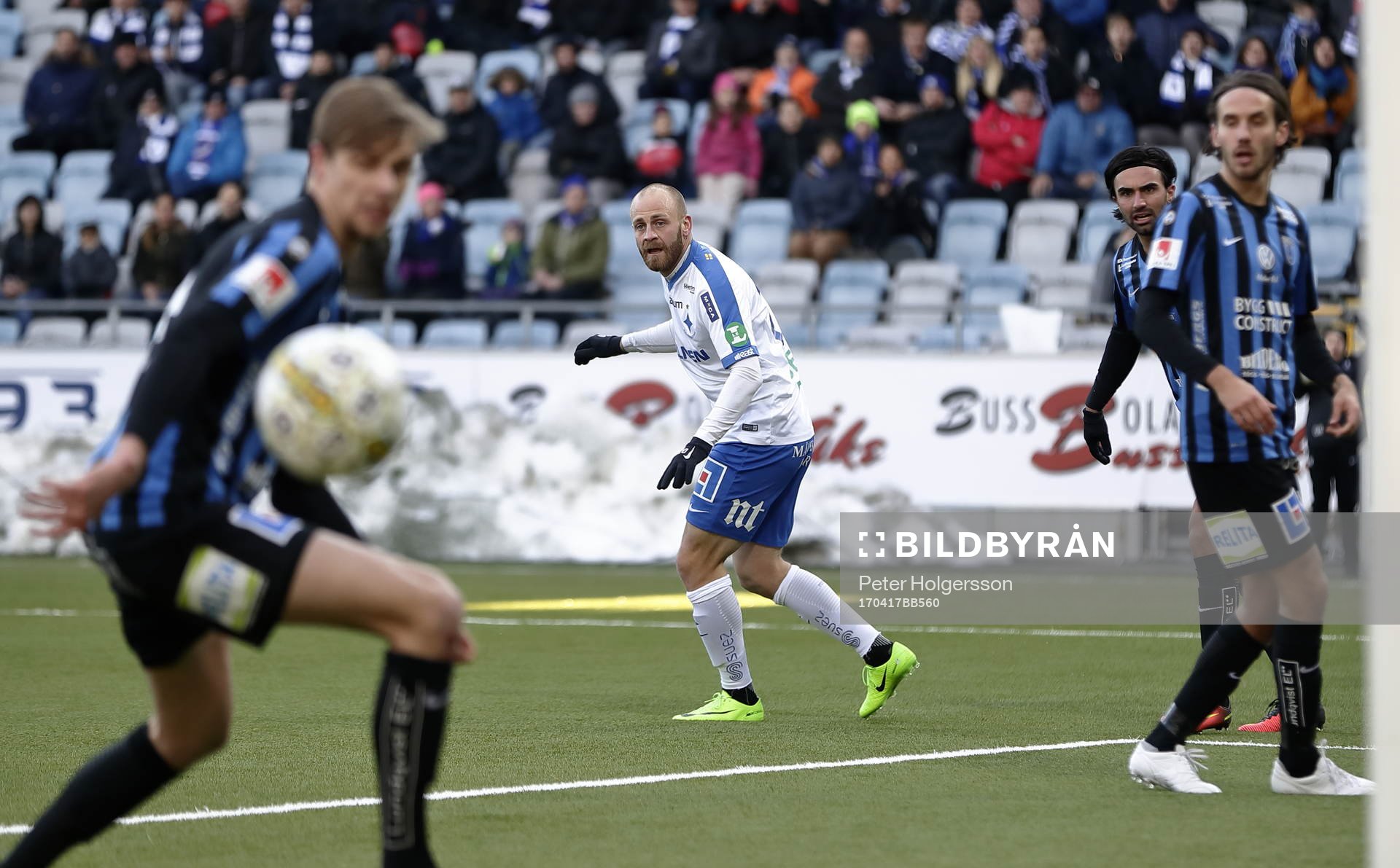 Norrköpings Daniel Sjölund missar målet
