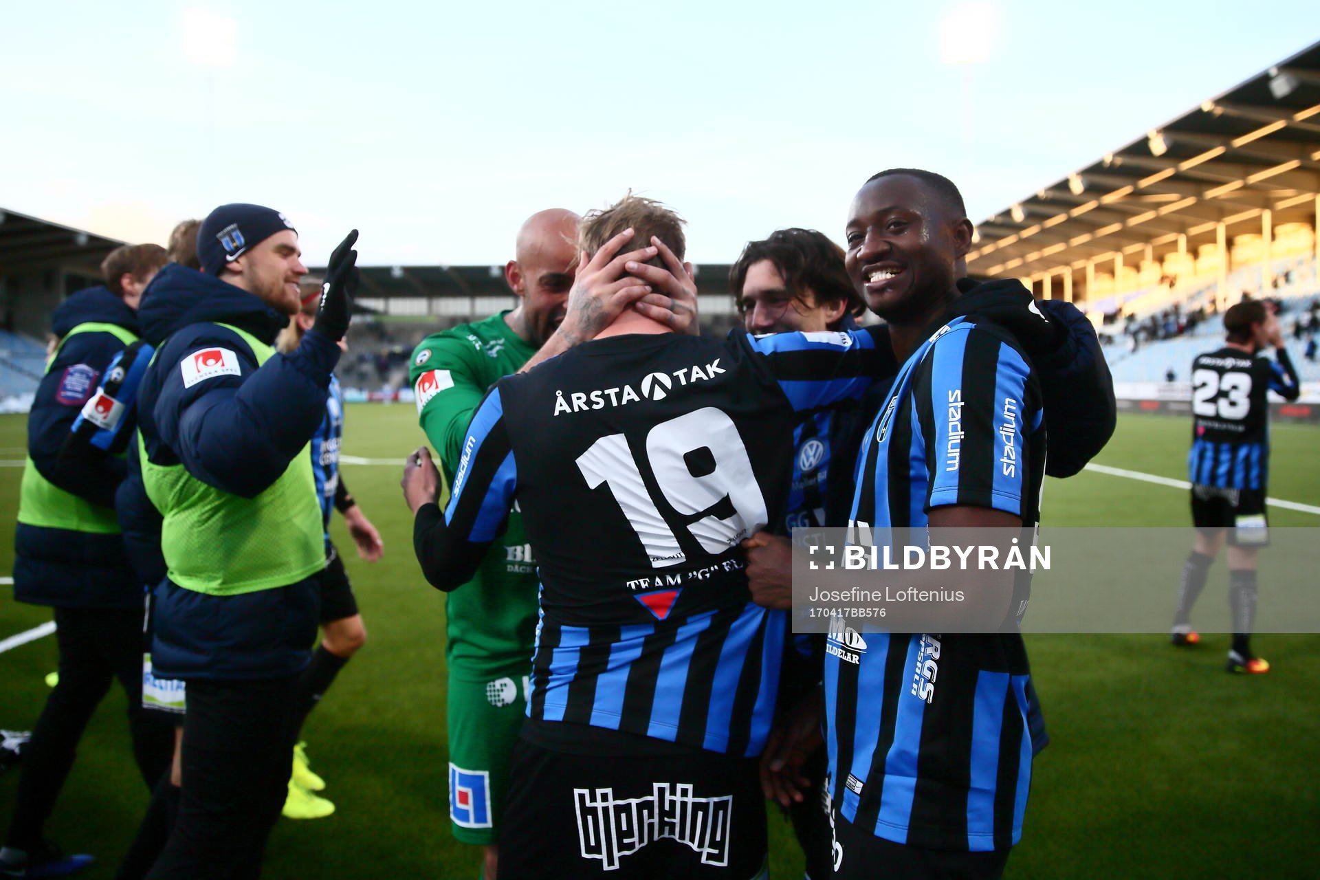 Sirius Moses Ogbu, Christer Gustafsson och målvakt Joshua