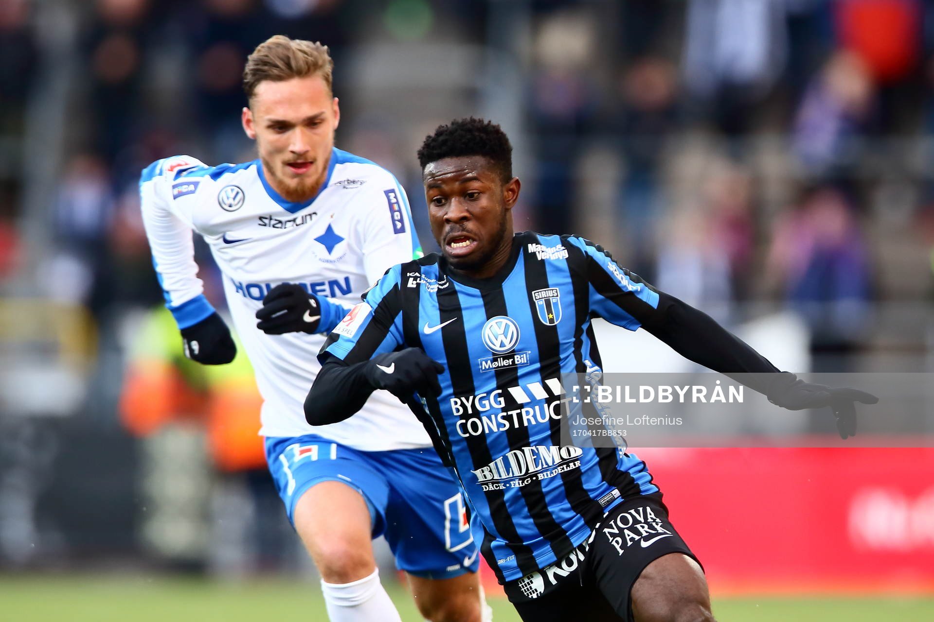 Sirius Kingsley Sarfo och Norrköpings Linus Wahlqvist