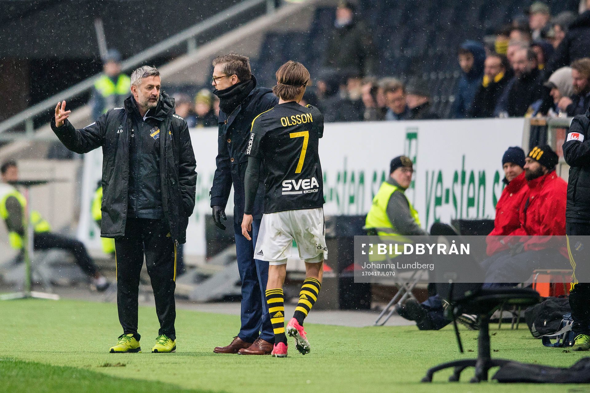 s tränare Rikard Norling och assisterande tränare Nebojsa