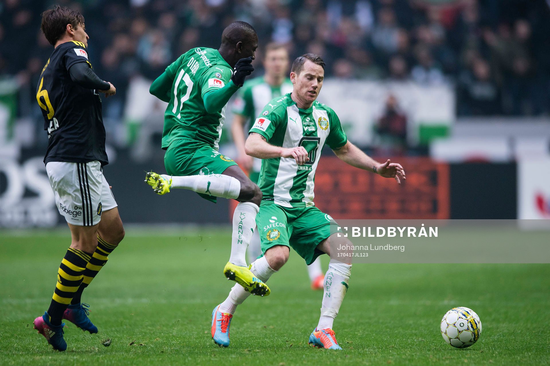 Hammarbys Pa Amat Dibba och Johan Persson