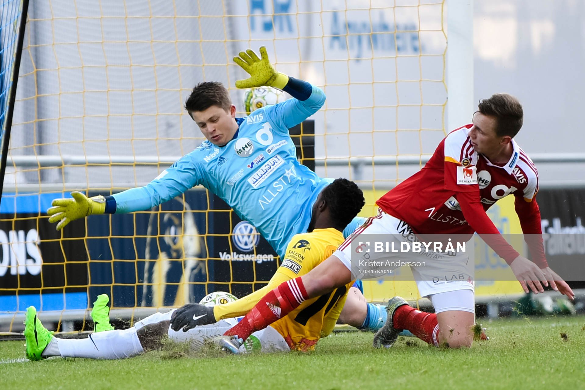 Falkenbergs Richard Donkor kvitterar till 1-1