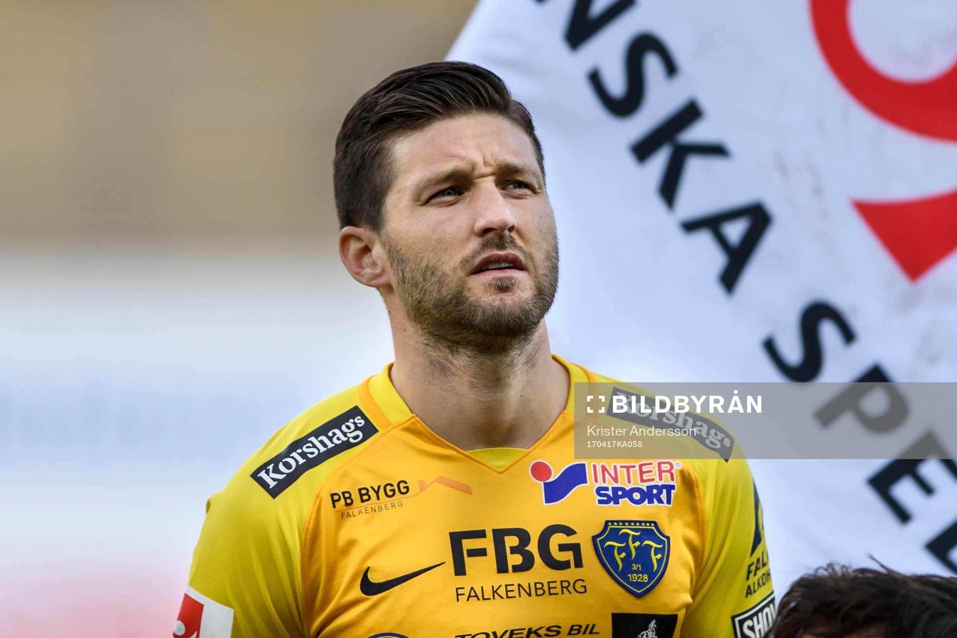Falkenbergs Tibor Joza före fotbollsmatchen i Superettan