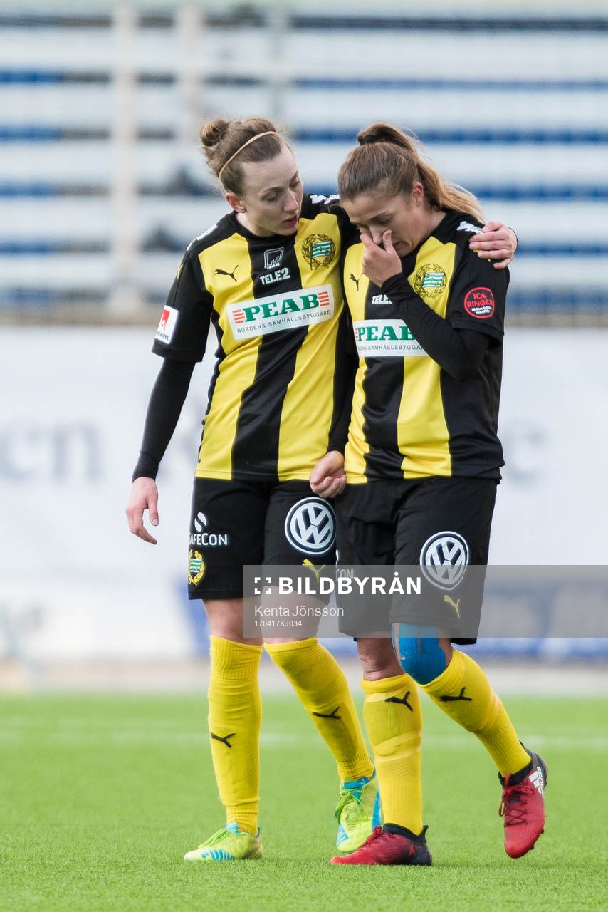 Hammarbys Olga Ekblom och Filippa Angeldal deppar