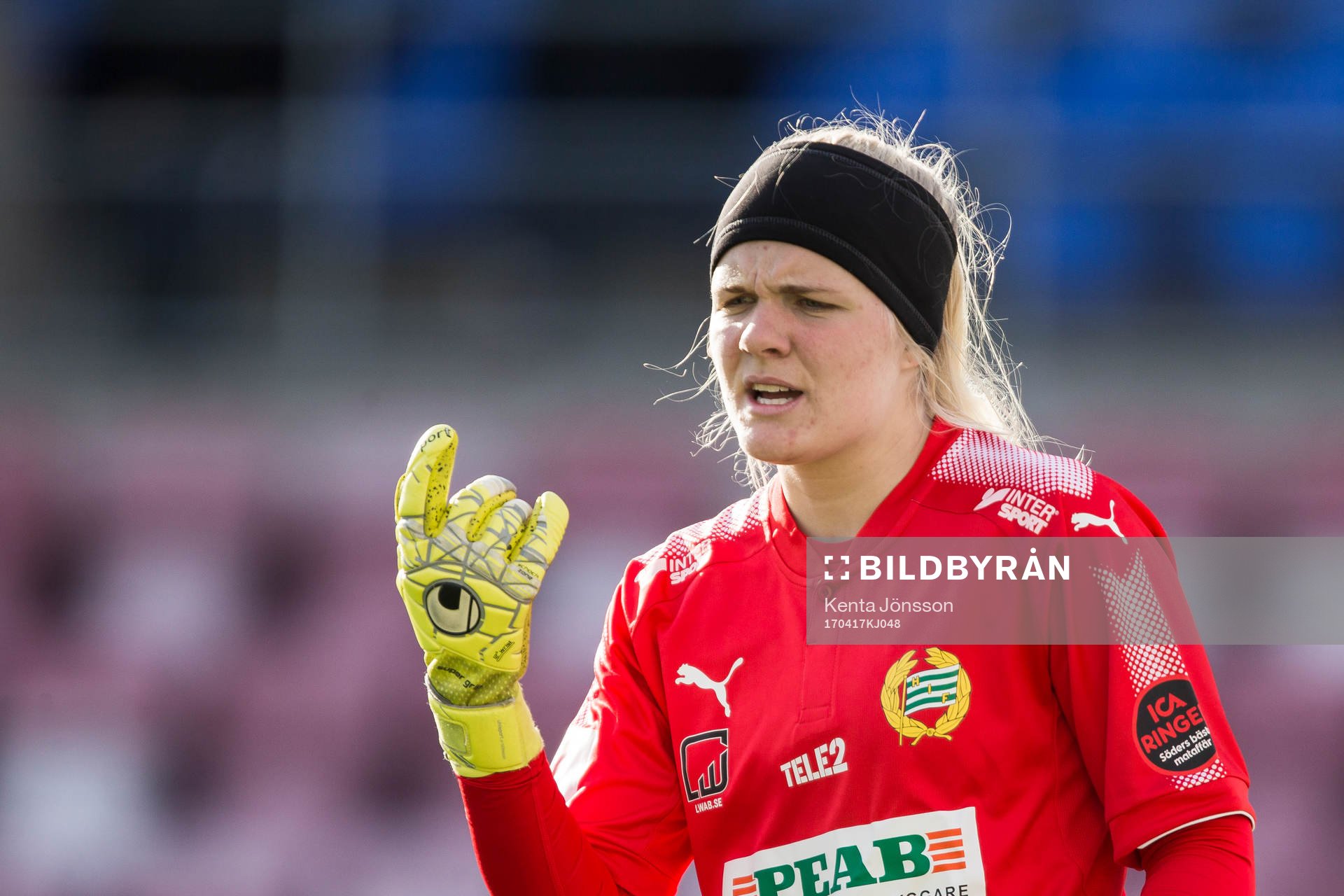 Hammarbys målvakt Emma Holmgren