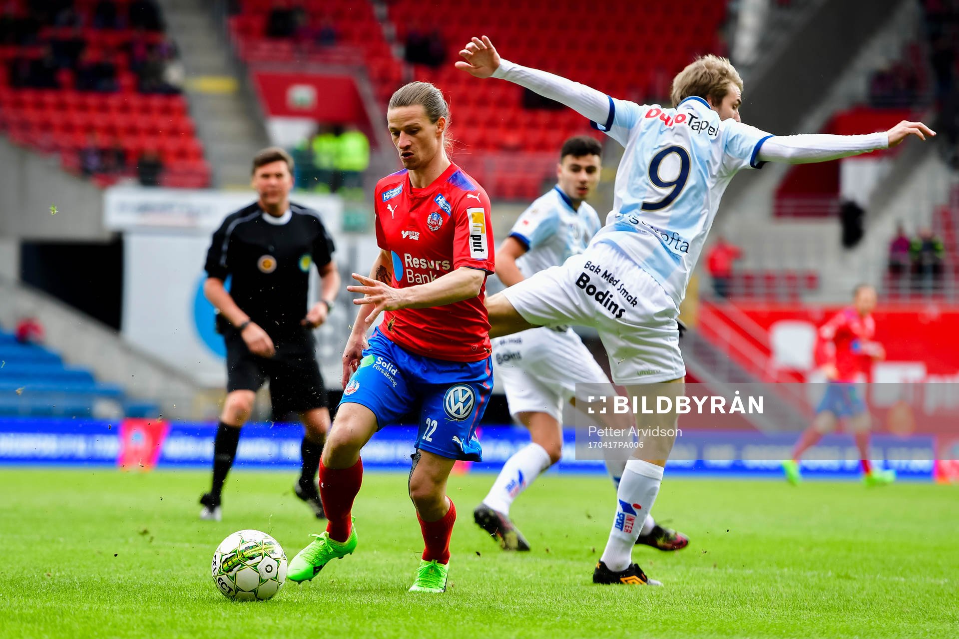 Helsingborgs Jesper Lange och Gefles Johan Oremo