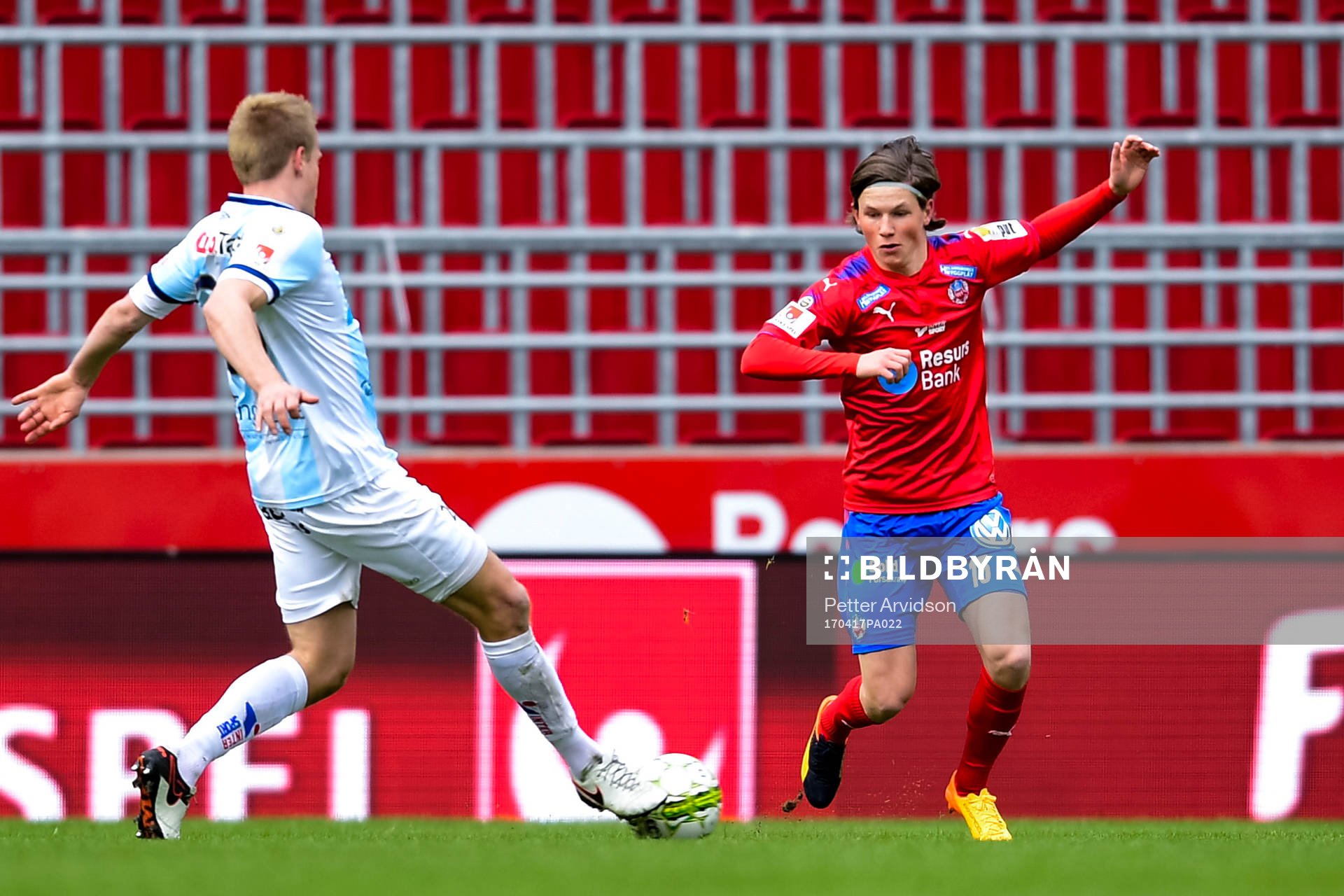 Helsingborgs Max Svensson och Gefles Martin Rauschenberg